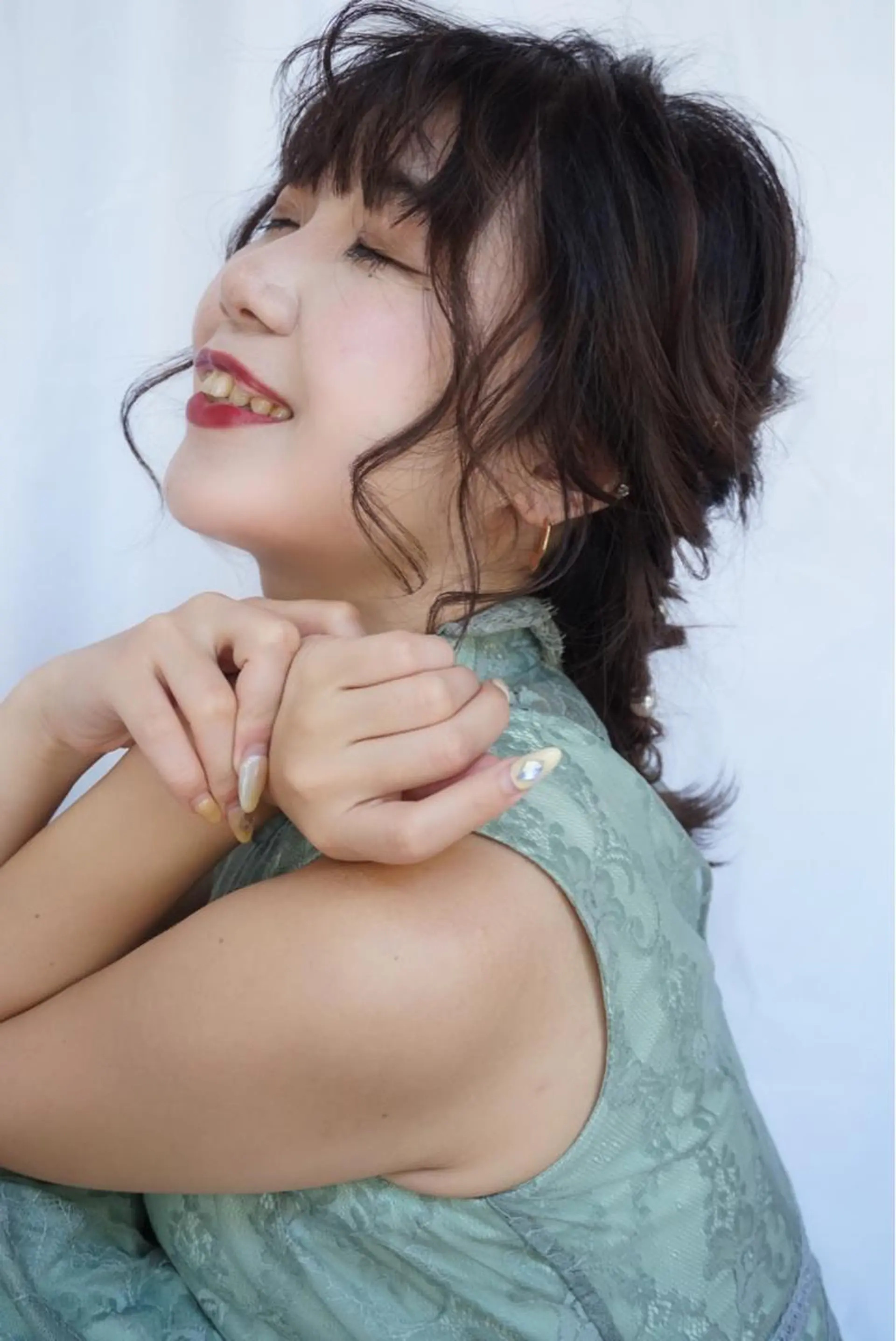 ミディアム ヘアアレンジ 飯塚 沙衣のヘアスタイル