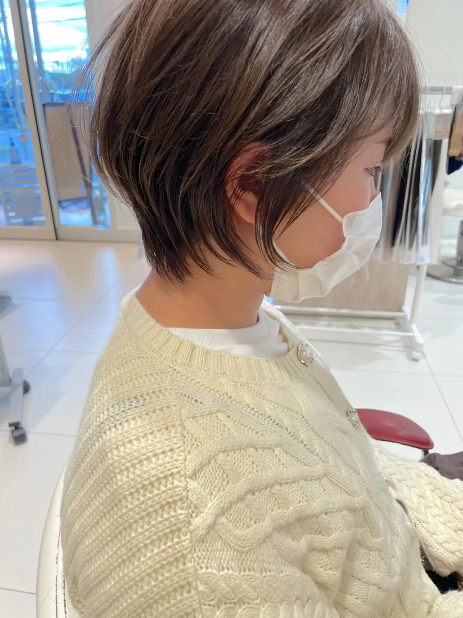 ショート カラー ショートボブ ボブ ショートヘア 鶴岡で縮毛矯正なら お任せ！ハヤシナオミのヘアスタイル