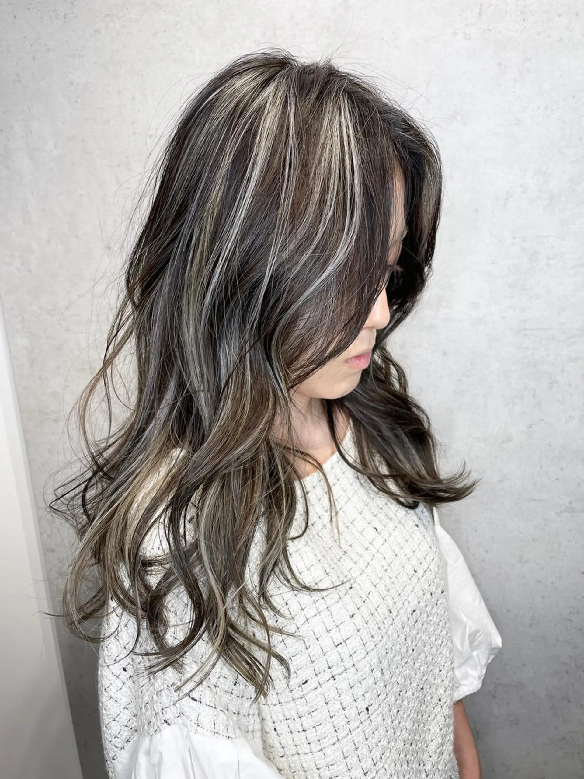 ロング カラー 神野 雅樹のヘアスタイル