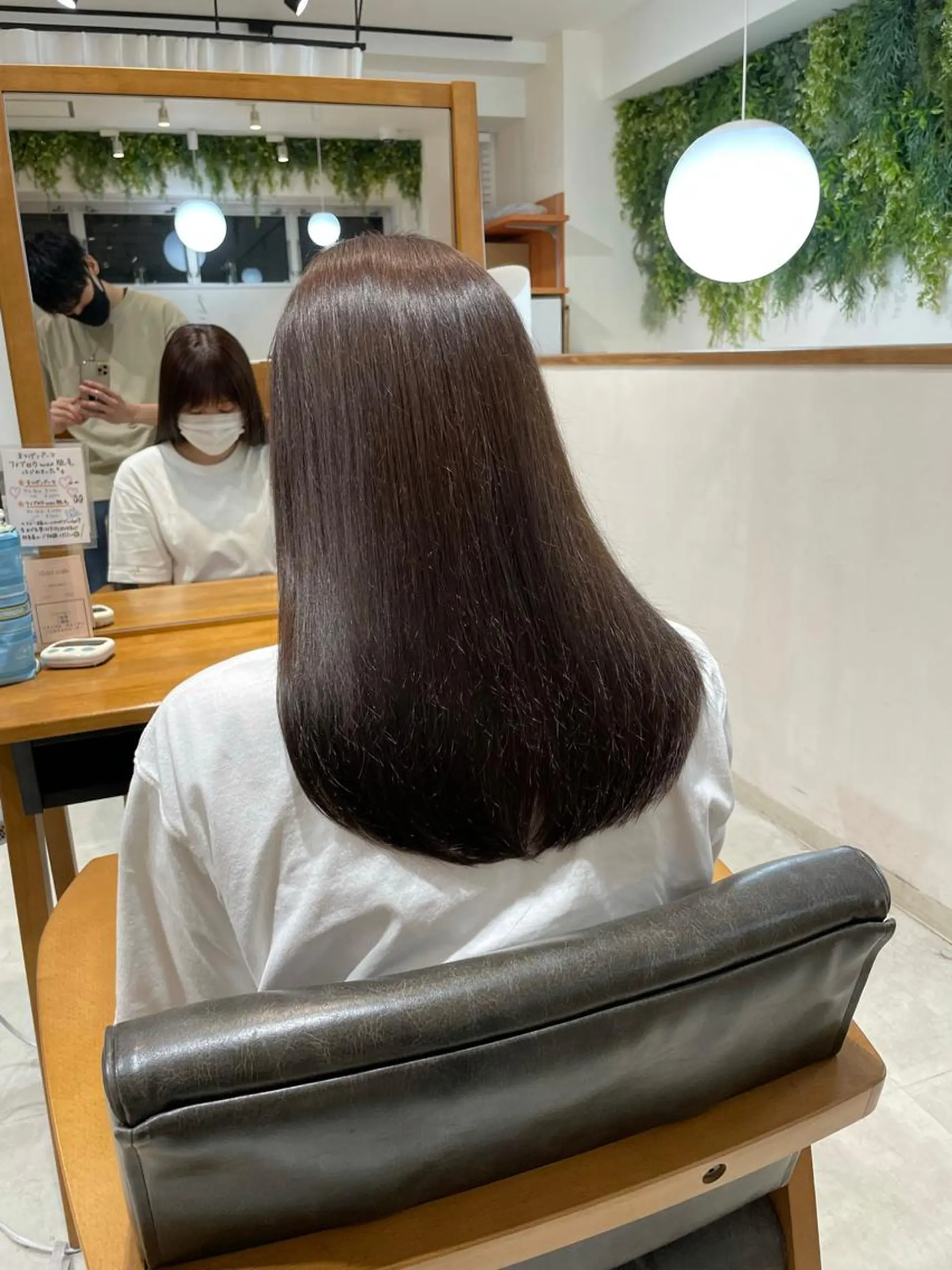 セミロング カラー ベージュカラー ブラウンカラー レイヤー/韓国ヘア /顔周り/大久保貴之のヘアスタイル