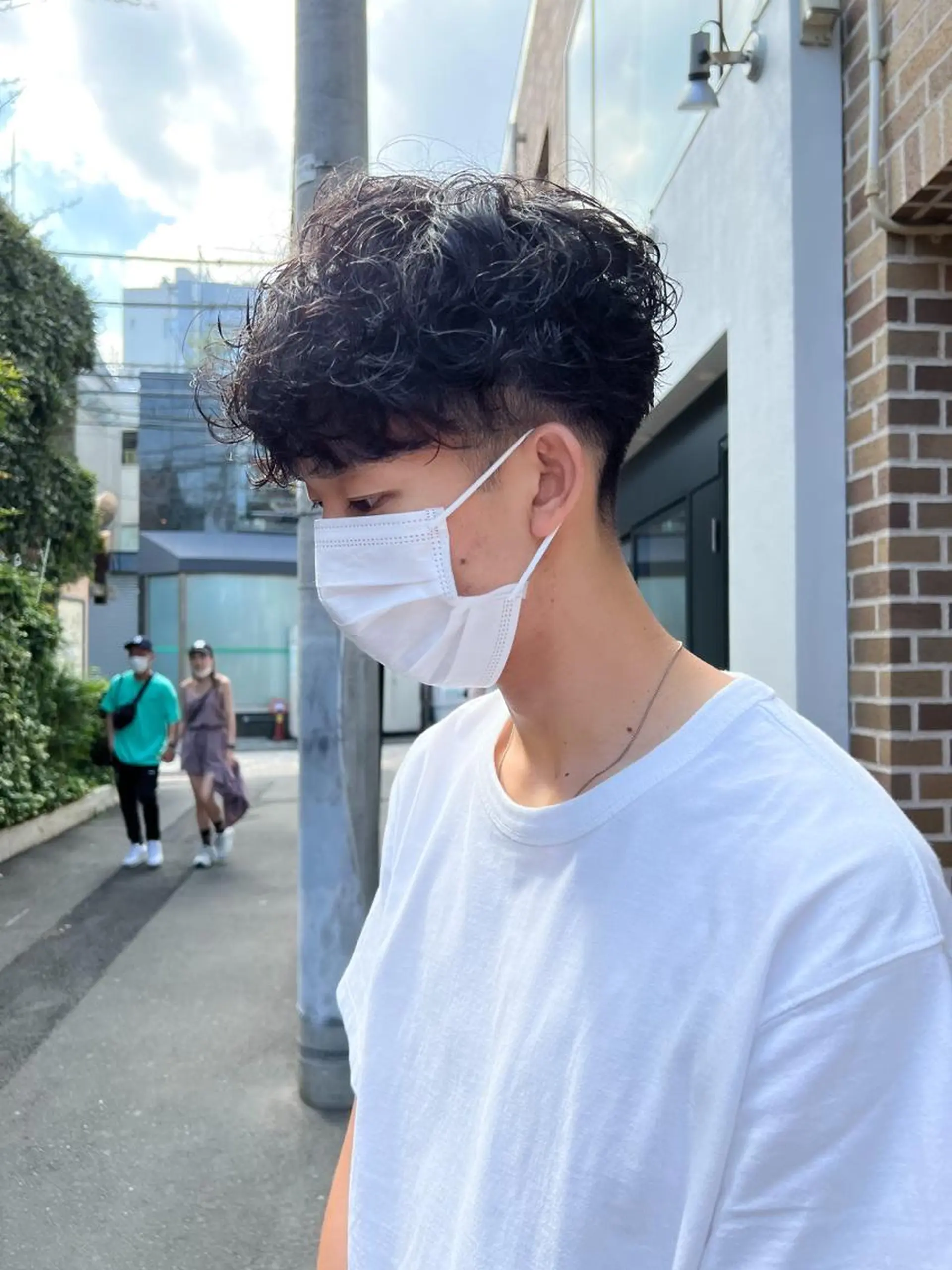 ショート パーマ メンズ マッシュ メンズパーマ スパイラルパーマ カット スパイキーショート/ メンズヘア/hugeのヘアスタイル