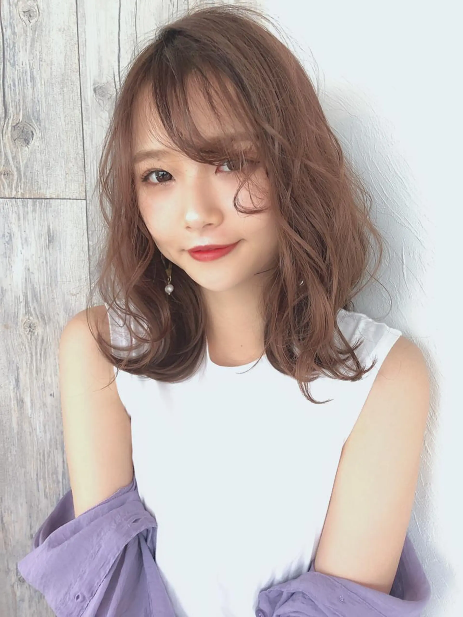 カラー ミディアム カット トリートメント 渡邉 孝洋のヘアスタイル