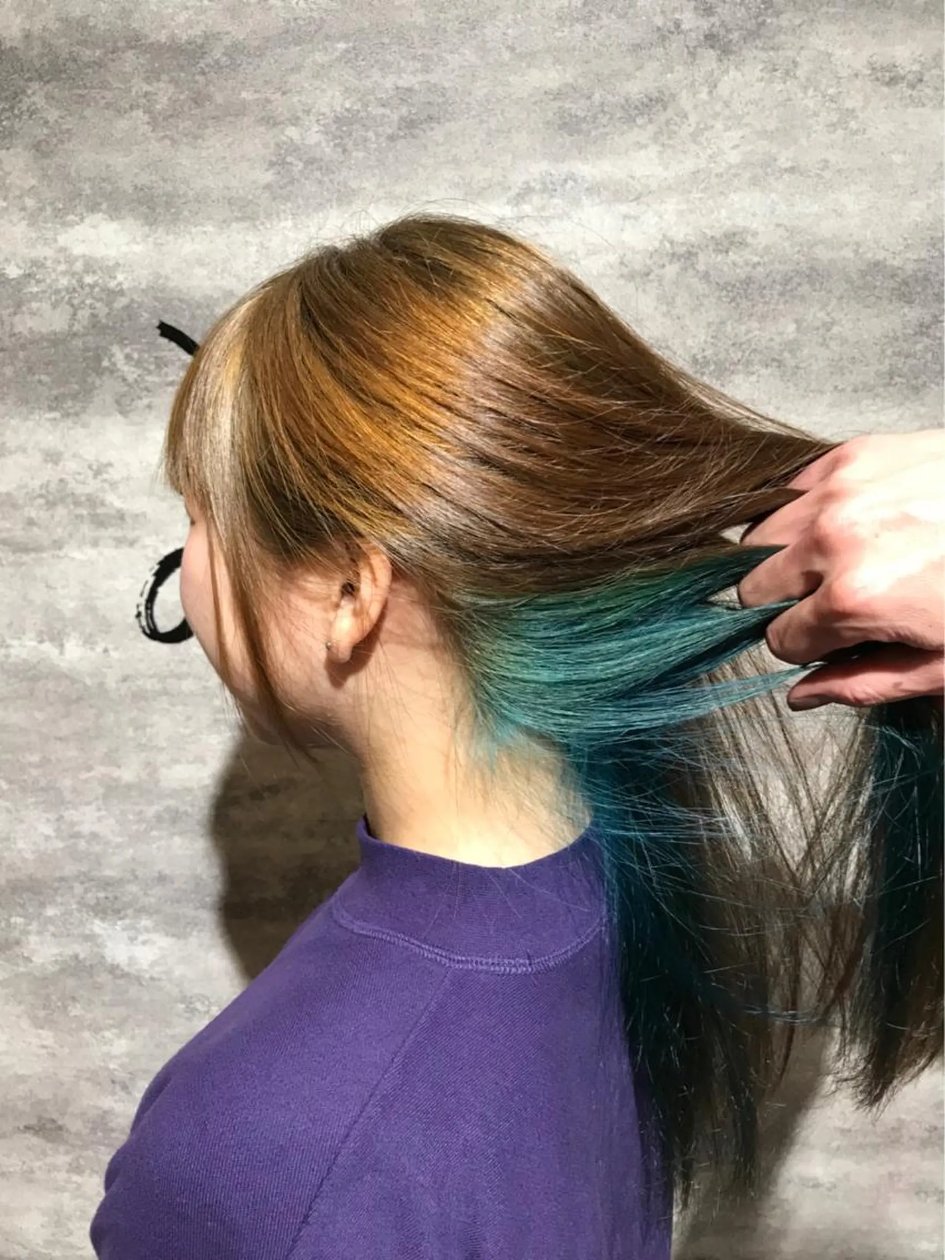 セミロング カラー インナーカラー 💈Blanco💈 カラー&ケア🌈のヘアスタイル