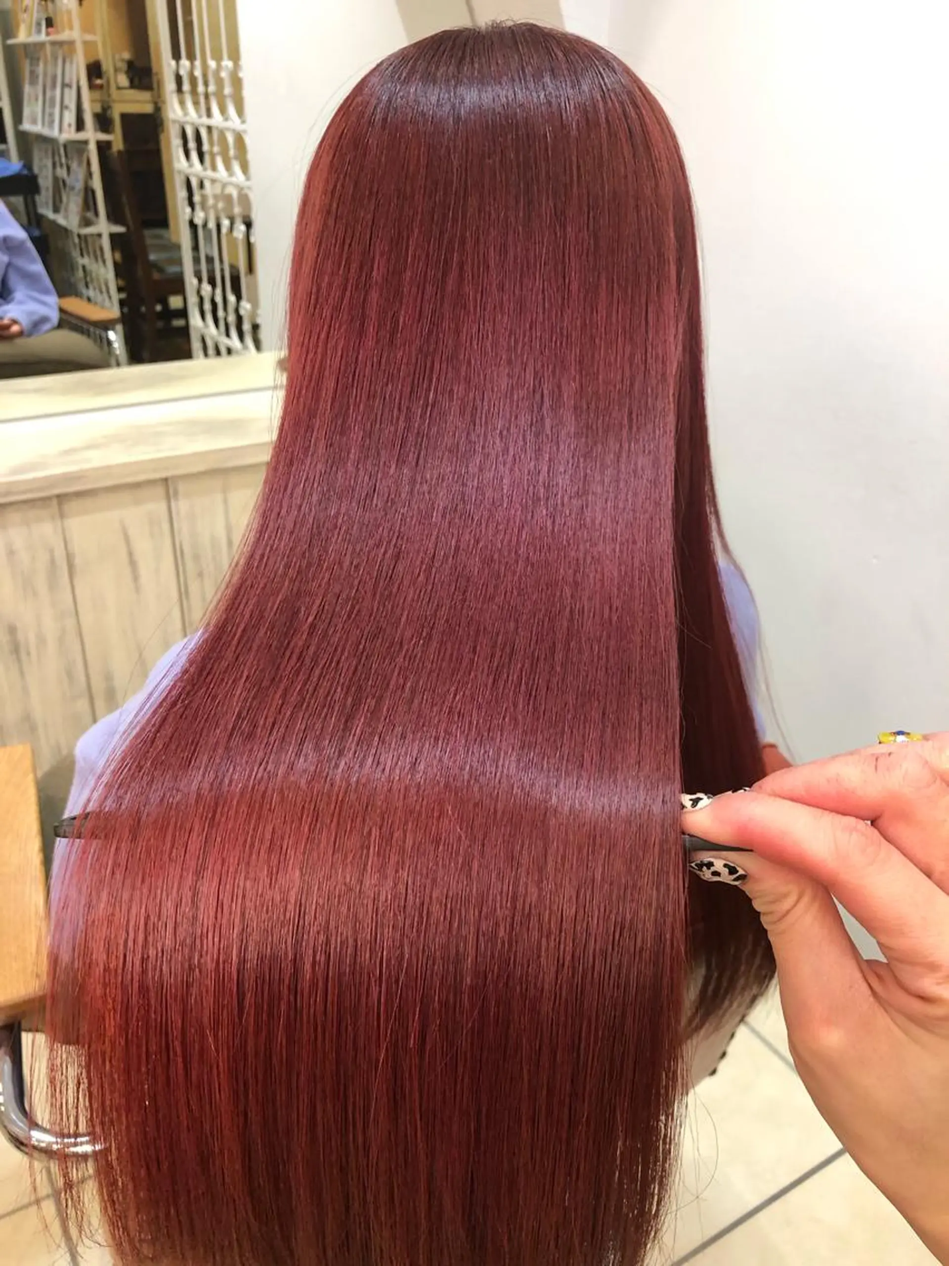 ロング カラー 髪質改善 トリートメント ＼脱・うねり& 広がり／gite菊のヘアスタイル