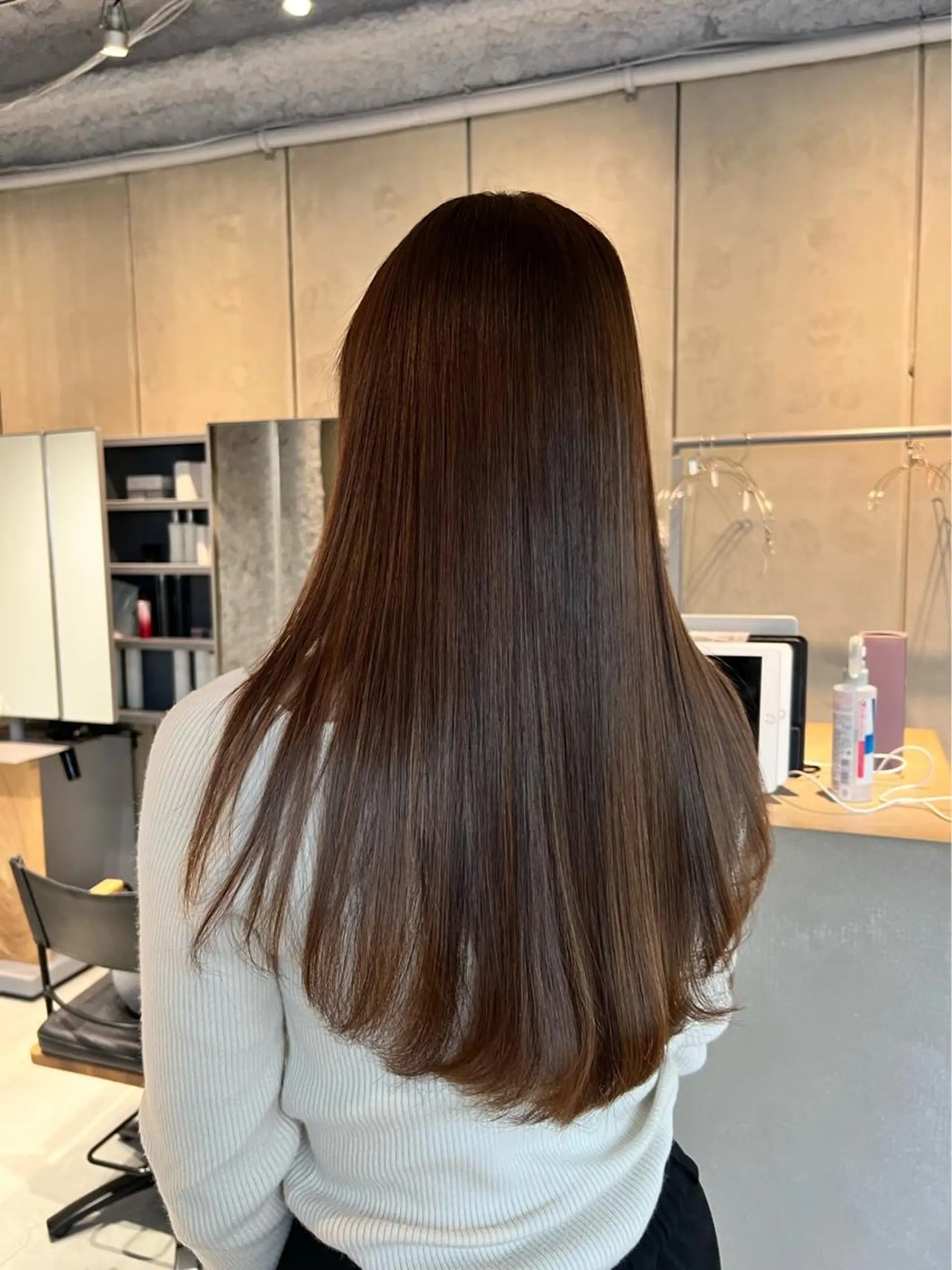 ロング カラー カット 縮毛矯正 トリートメント 🌐👽フクイ キララ🌎💎のヘアスタイル