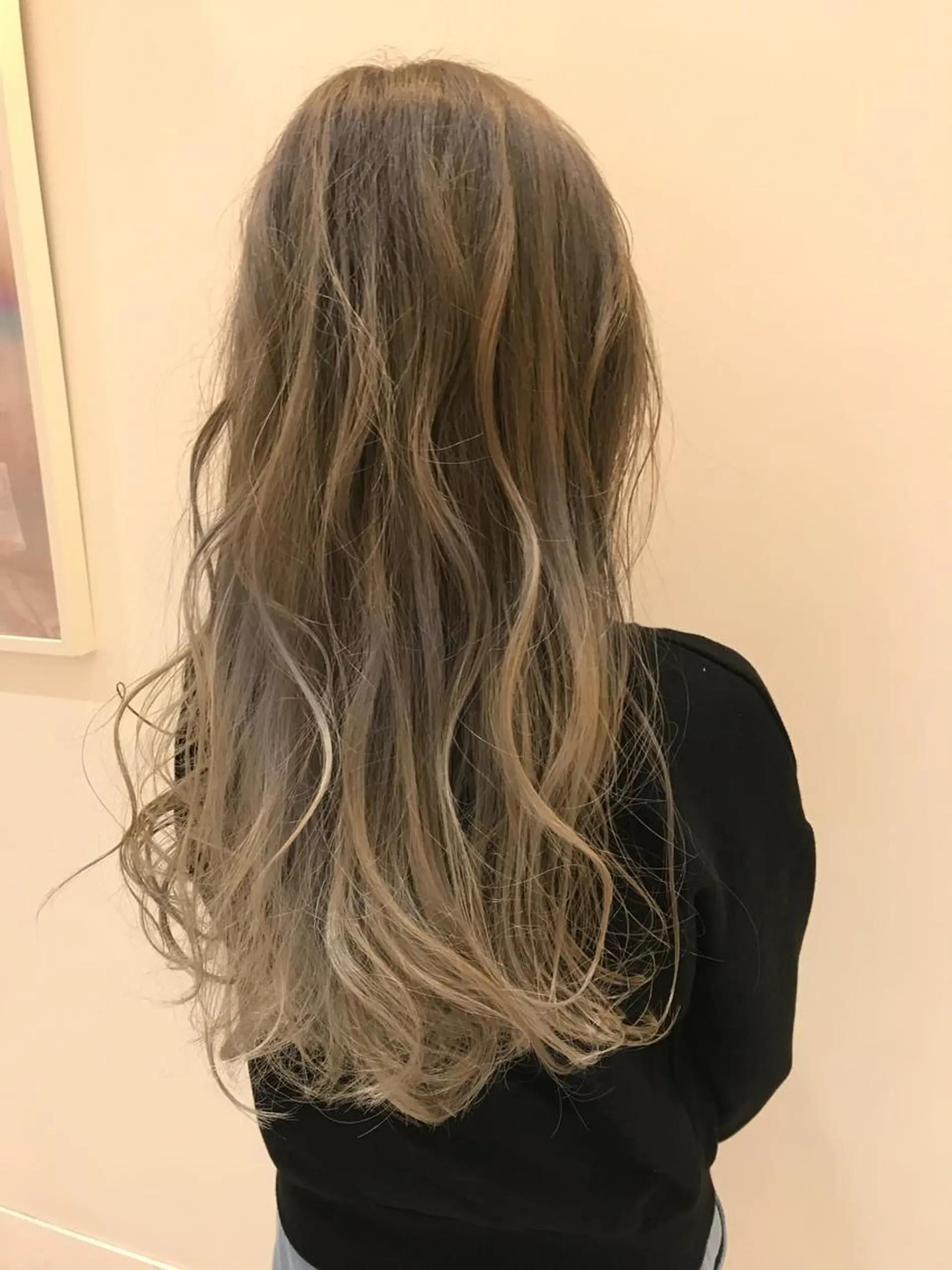 ロング カラー シールエクステ⭐️ オオミタクヤのヘアスタイル