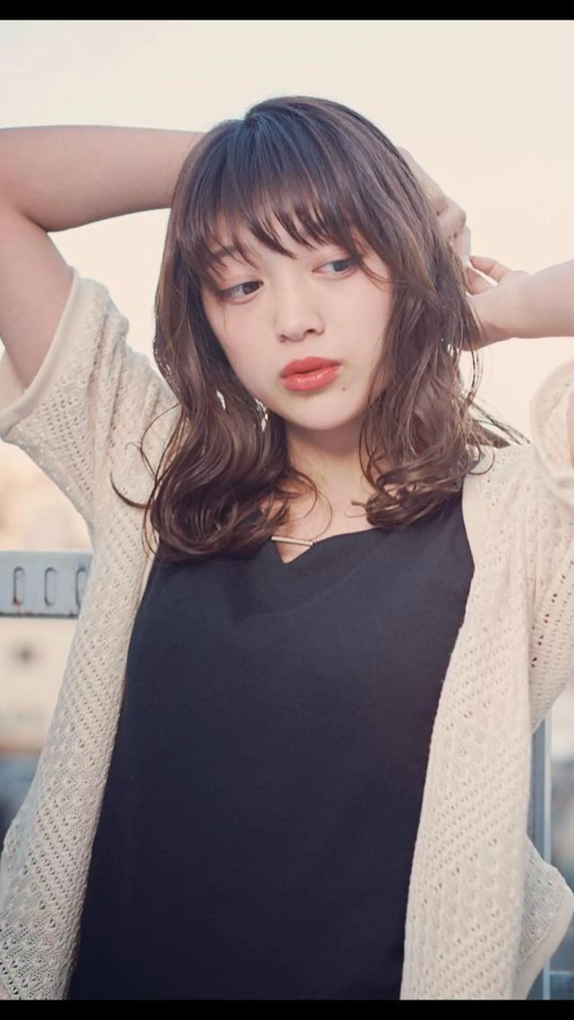 ミディアム カラー パーマ ヘアアレンジ メンズ キッズ ネイル マツエク・マツパ premier modelsのヘアスタイル