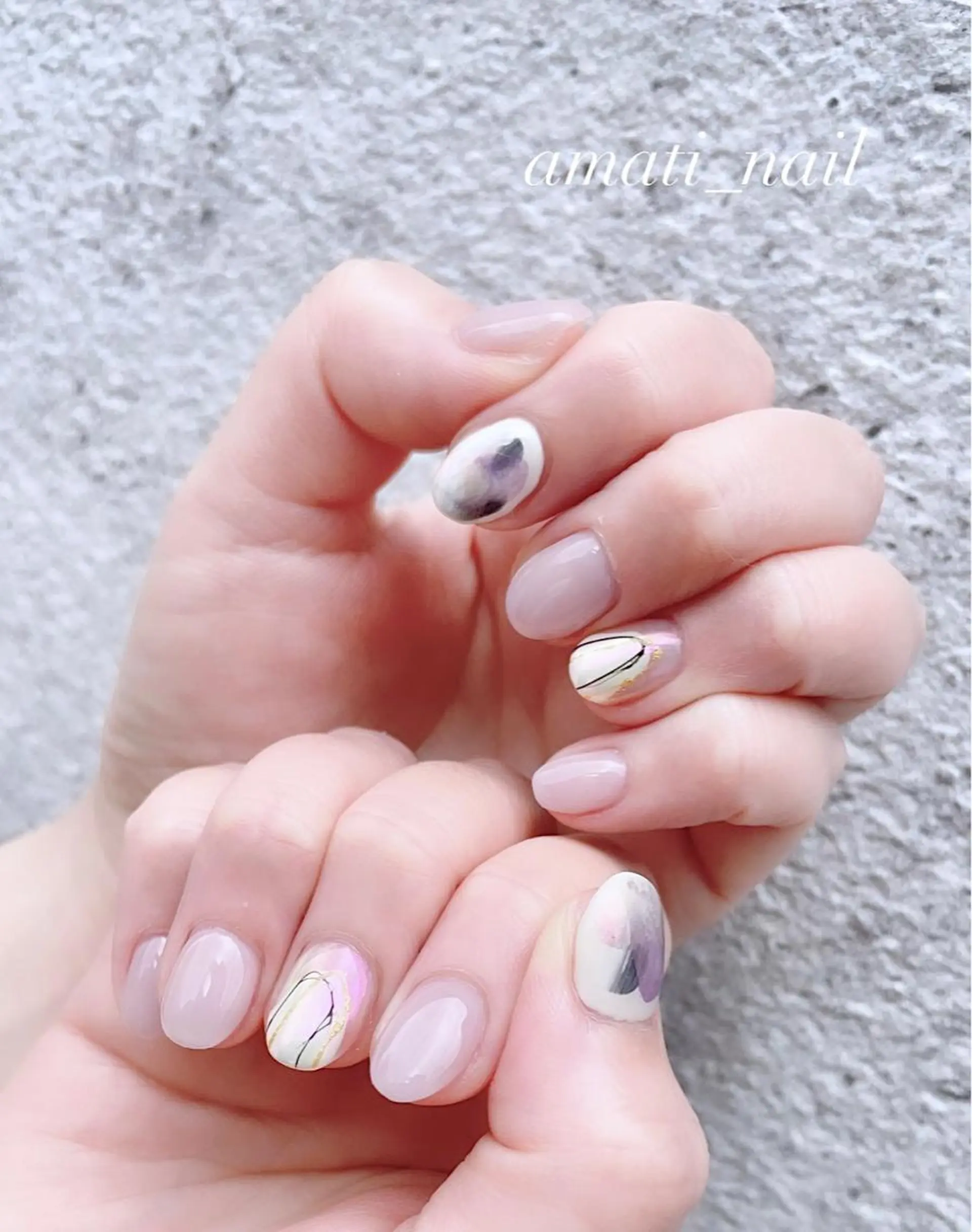 ネイル クリアネイル フットネイル ジェルネイル グラデーション マグネットネイル ハンドネイル amati_nail TAKAKOのネイルデザイン