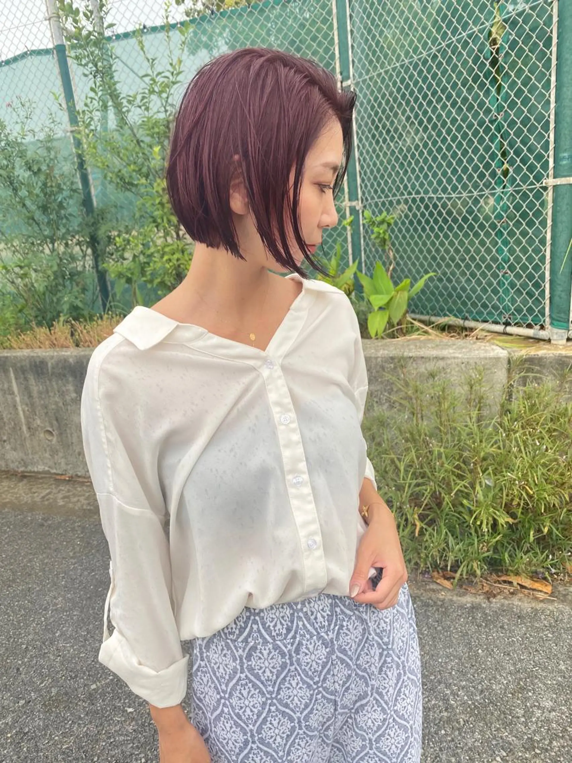 ショート カラー イルミナカラー カット ヘアカラー grand juteのヘアスタイル