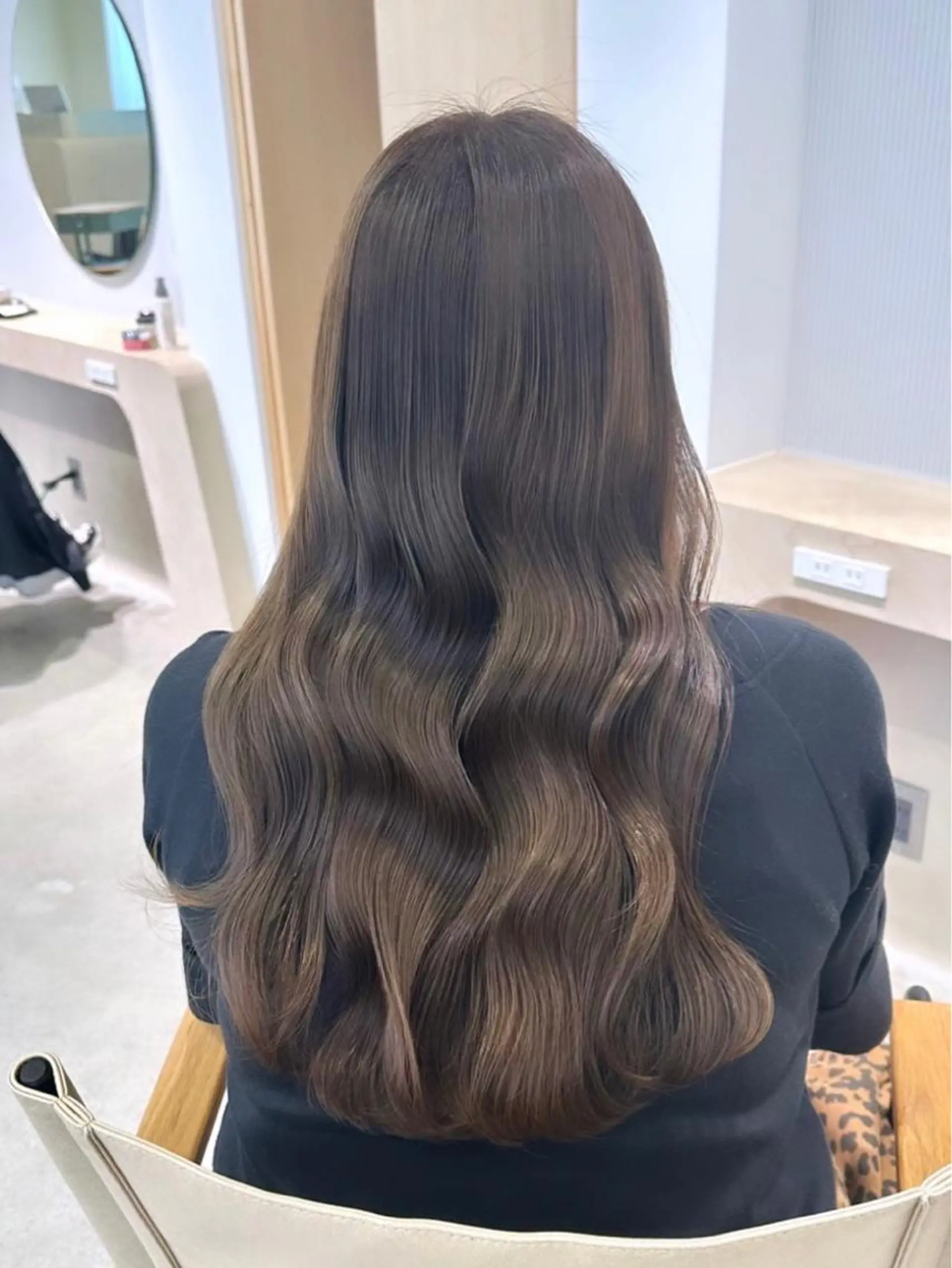 ロング カラー ヘアカラー ulu名古屋栄所属・落合しほ/韓国ヘア/ 髪質改善/縮毛矯正のヘアスタイル