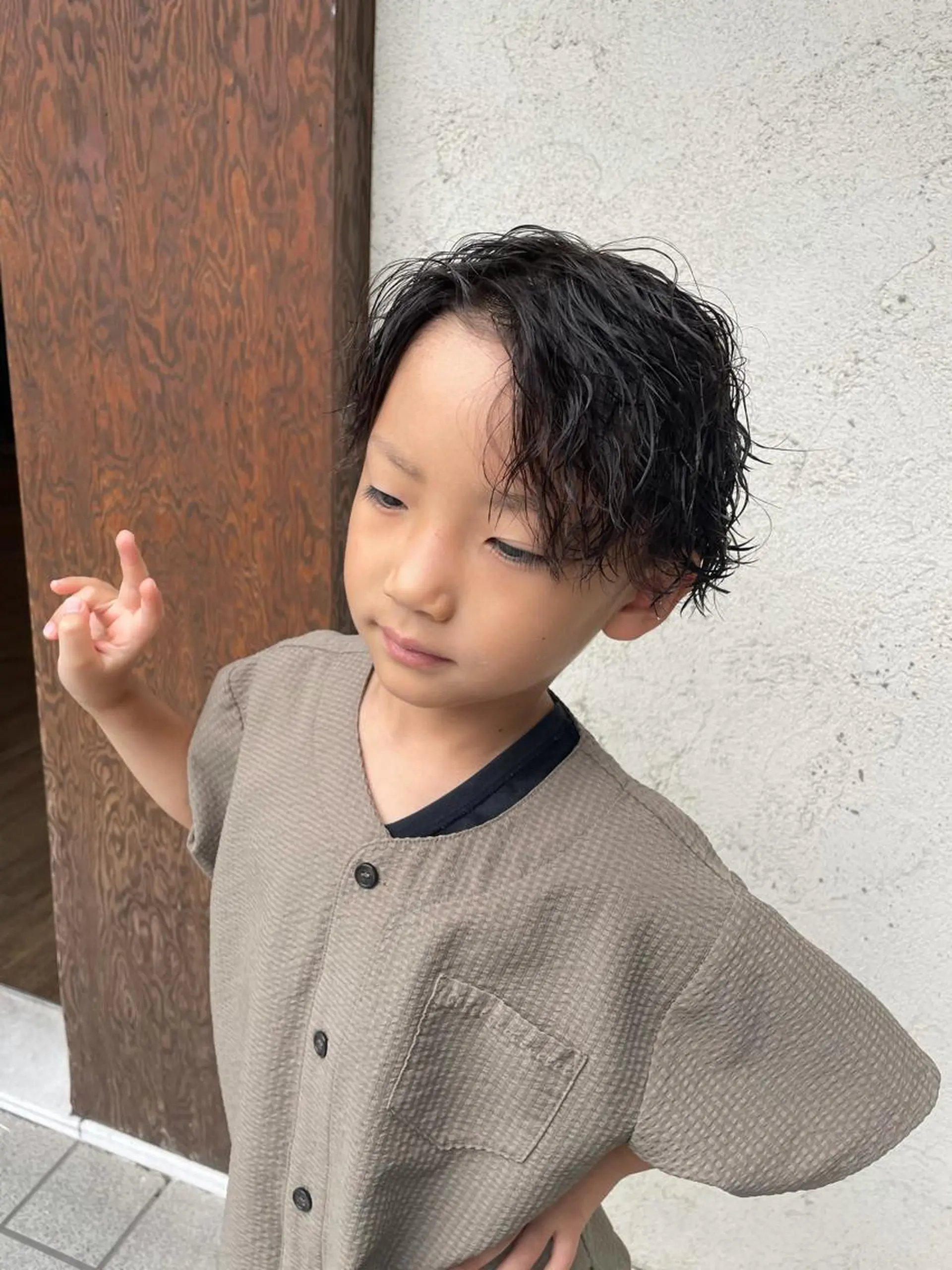 ショート パーマ 前川 万都里のヘアスタイル