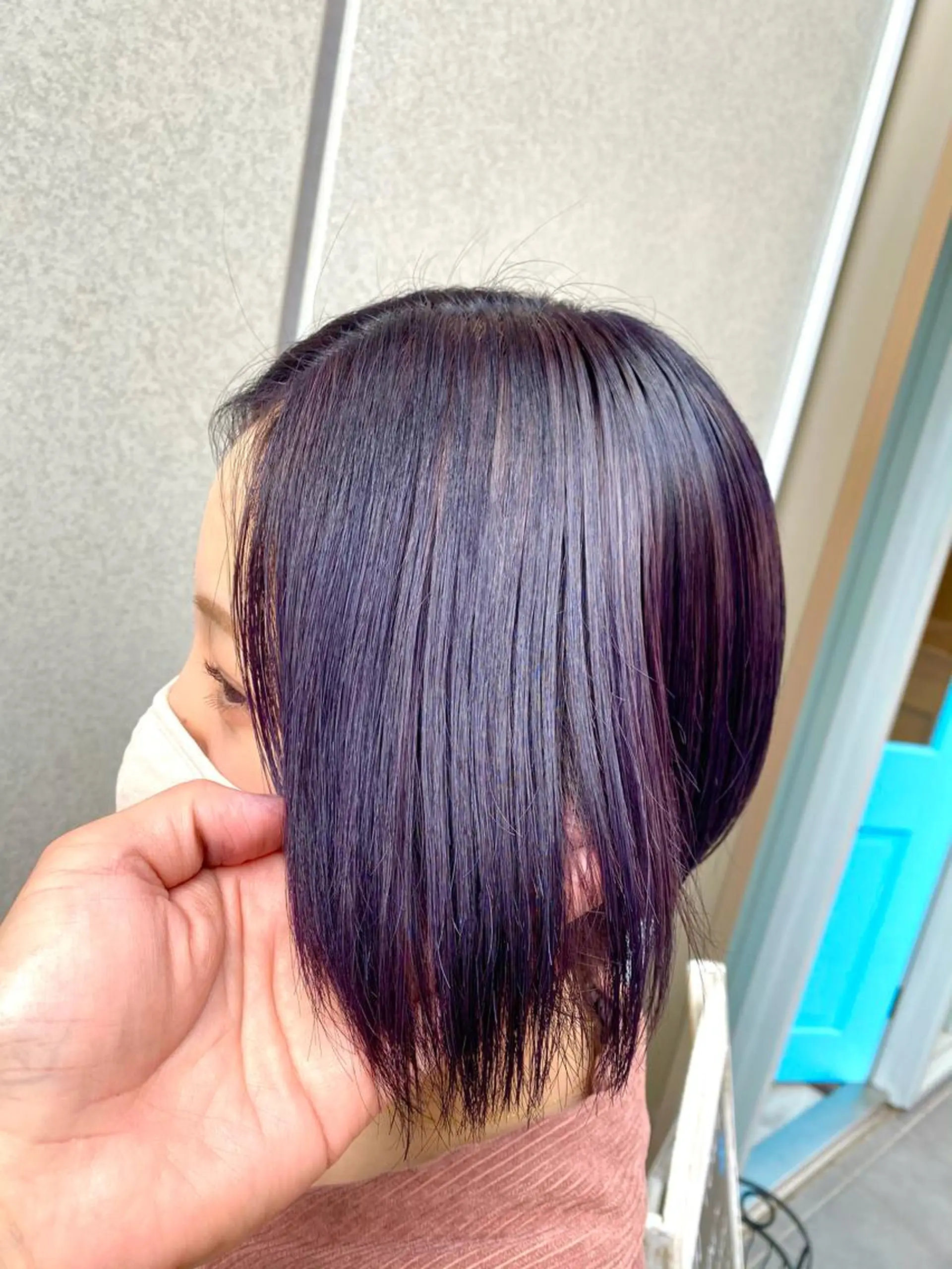 ミディアム カラー ブリーチ ラベンダーカラー ヘアカラー SUNTOWN所属・KEN KENのヘアスタイル