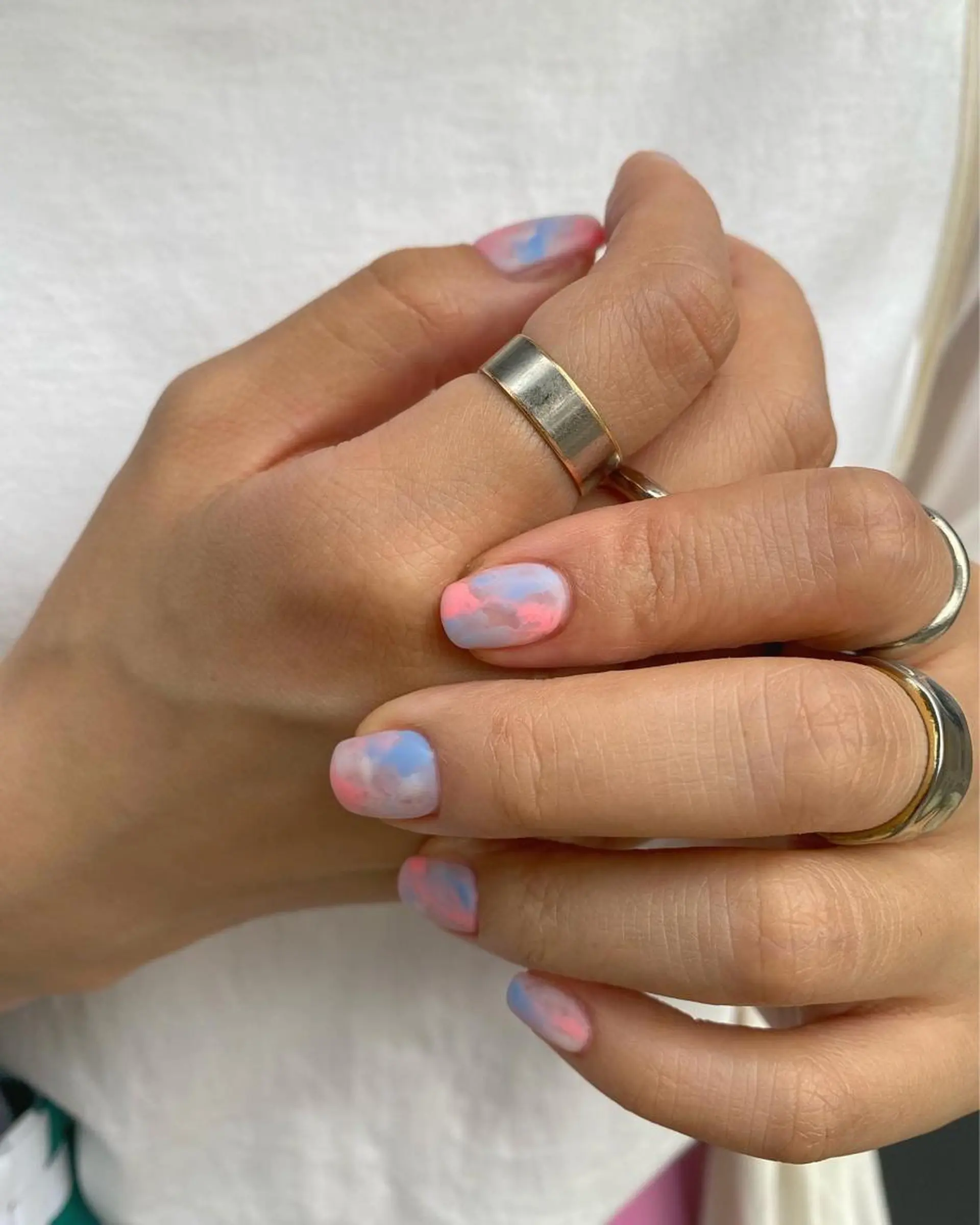 ネイル 大理石ネイル(マーブル) マットネイル 🌼大西洋子 laughl🌼のネイルデザイン