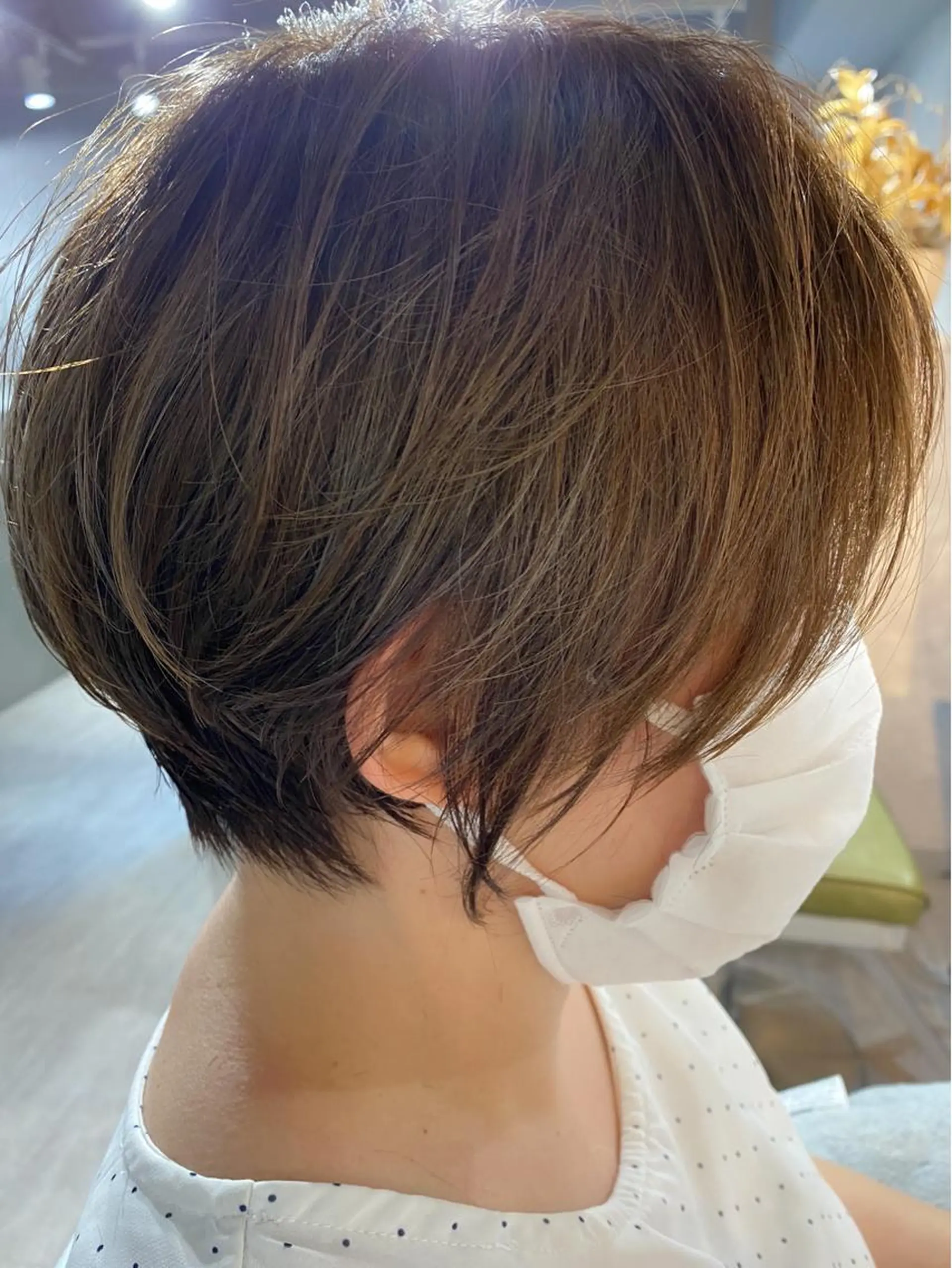 ショート カラー ハイライトカラー ハイライト カット ヘアカラー トリートメント 久保亮太 /大人ショートのヘアスタイル