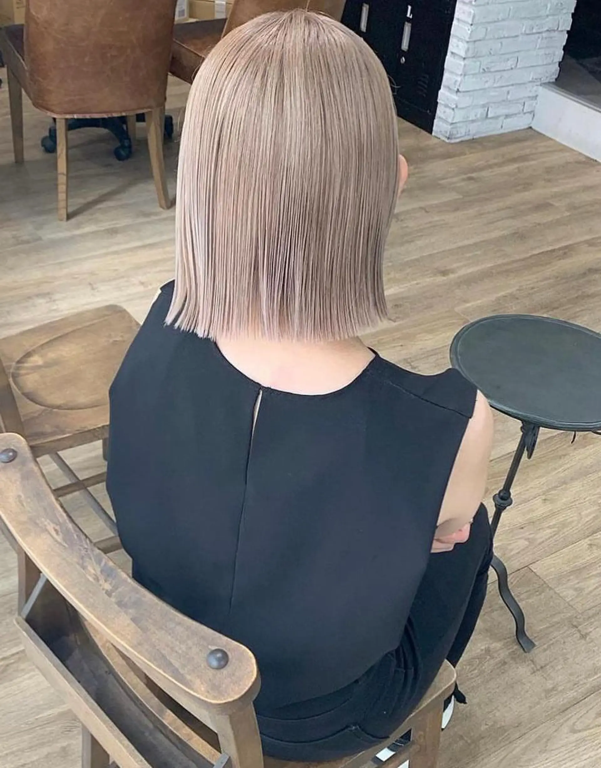 カラー ベージュカラー ハイトーンカラー ホワイトベージュ KAYLEE ayanoのヘアスタイル
