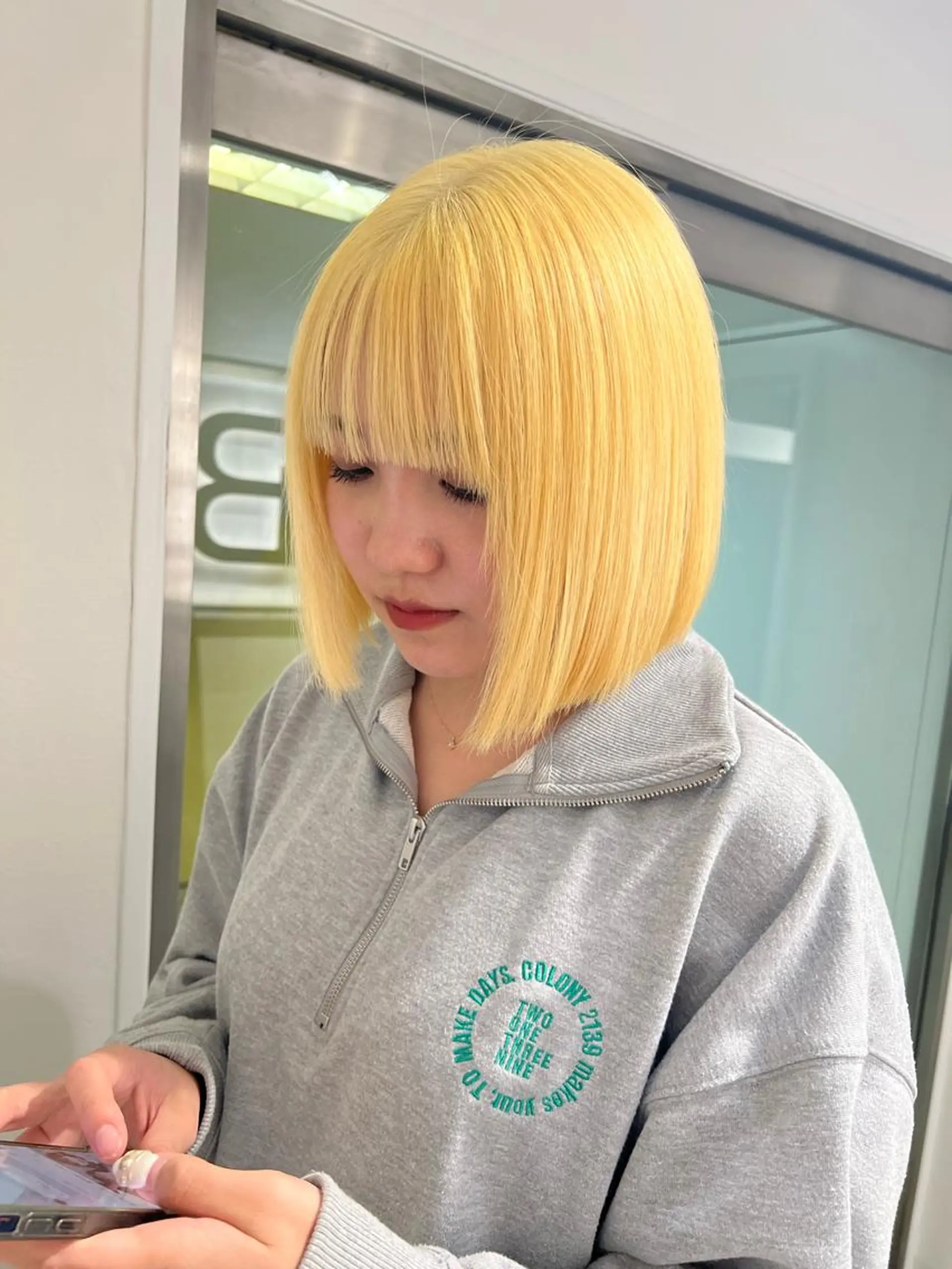 ショート ボブ カット ヘアカラー je suis heureuse所属・ハイライトカラー 🌀ゆい❣️のヘアスタイル