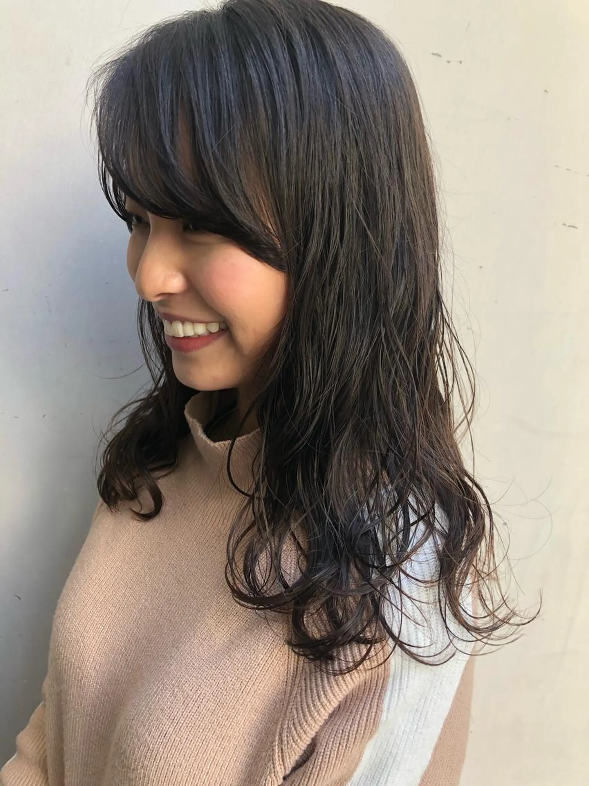 セミロング パーマ セミロングパーマ くせ毛 ニュアンスパーマ カット パーマ トリートメント SANC hair salonのヘアスタイル