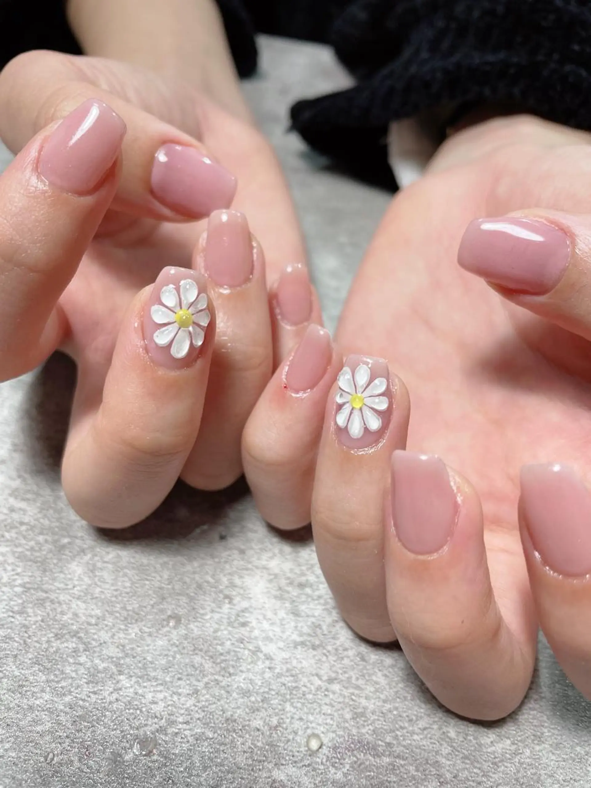 ネイル アートネイル ワンカラーネイル ピンク シンプルネイル 春ネイル ハンドネイル ma riのネイルデザイン