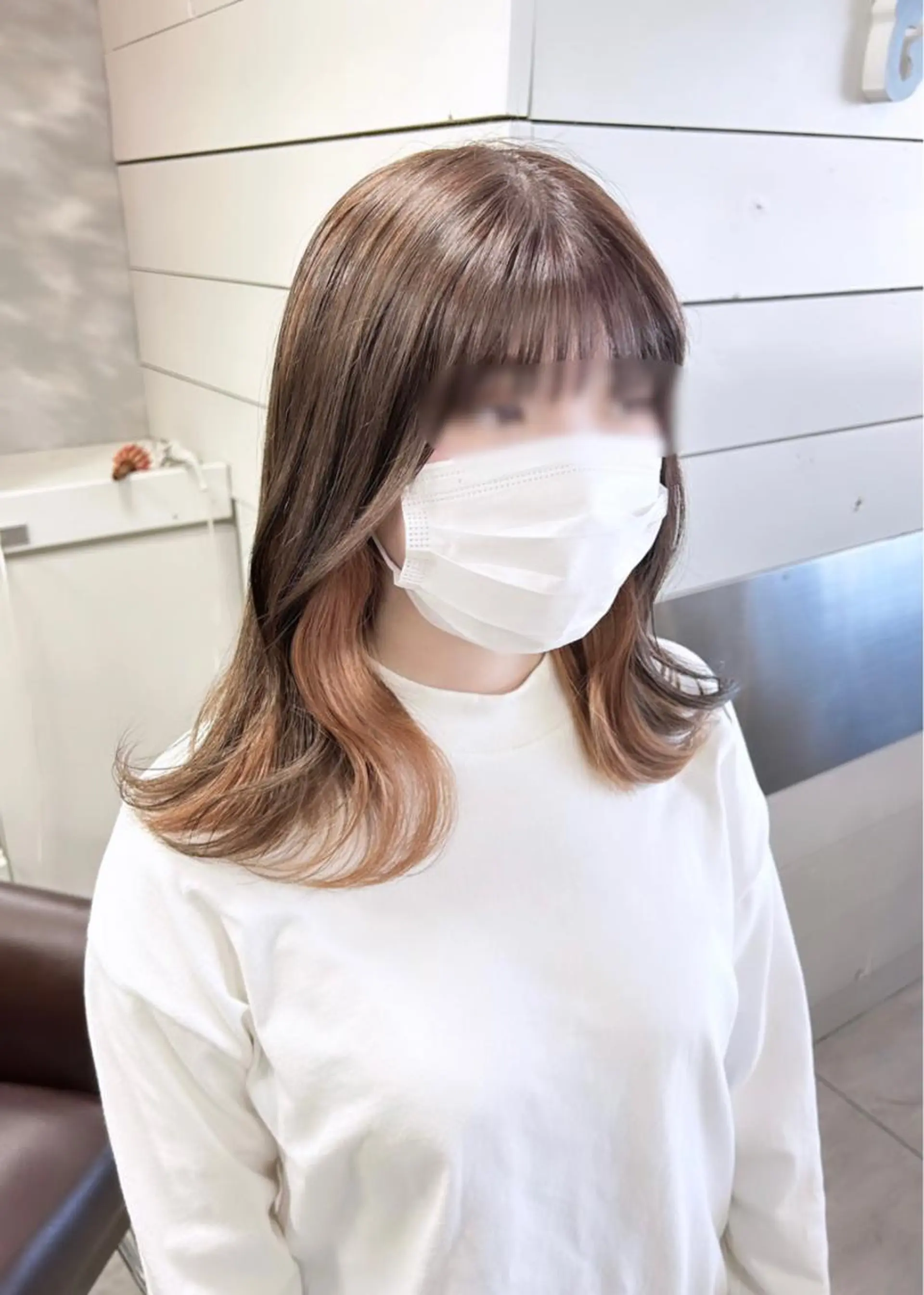 ミディアム カット ヘアカラー トリートメント 🫧艶髪カラー🫧 森本くるみのヘアスタイル