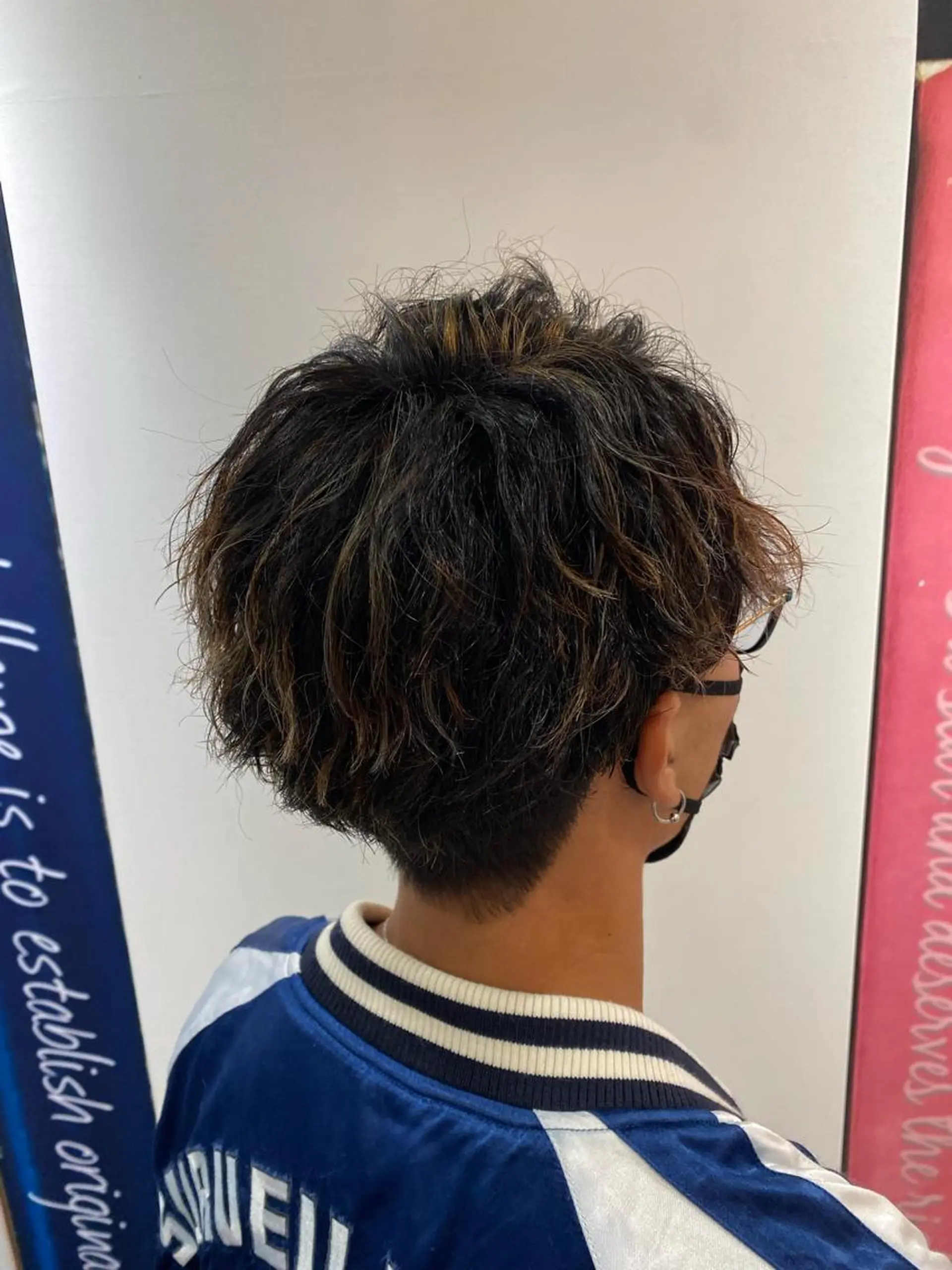 ショート パーマ メンズ カット パーマ 橋本 琉磨のヘアスタイル