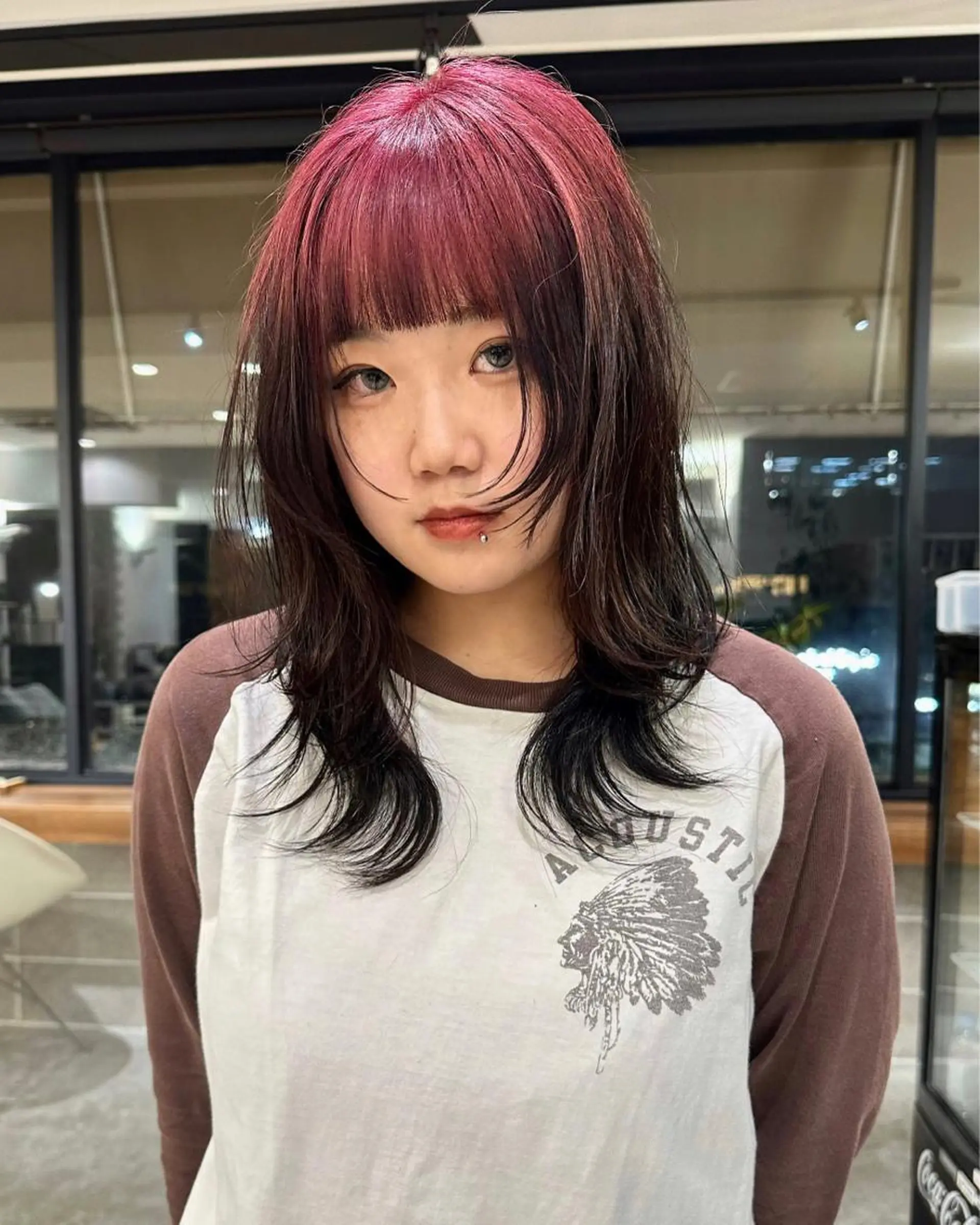 セミロング カラー mellow所属・顔周りデザイン/ ハイトーン/多田悠馬のヘアスタイル