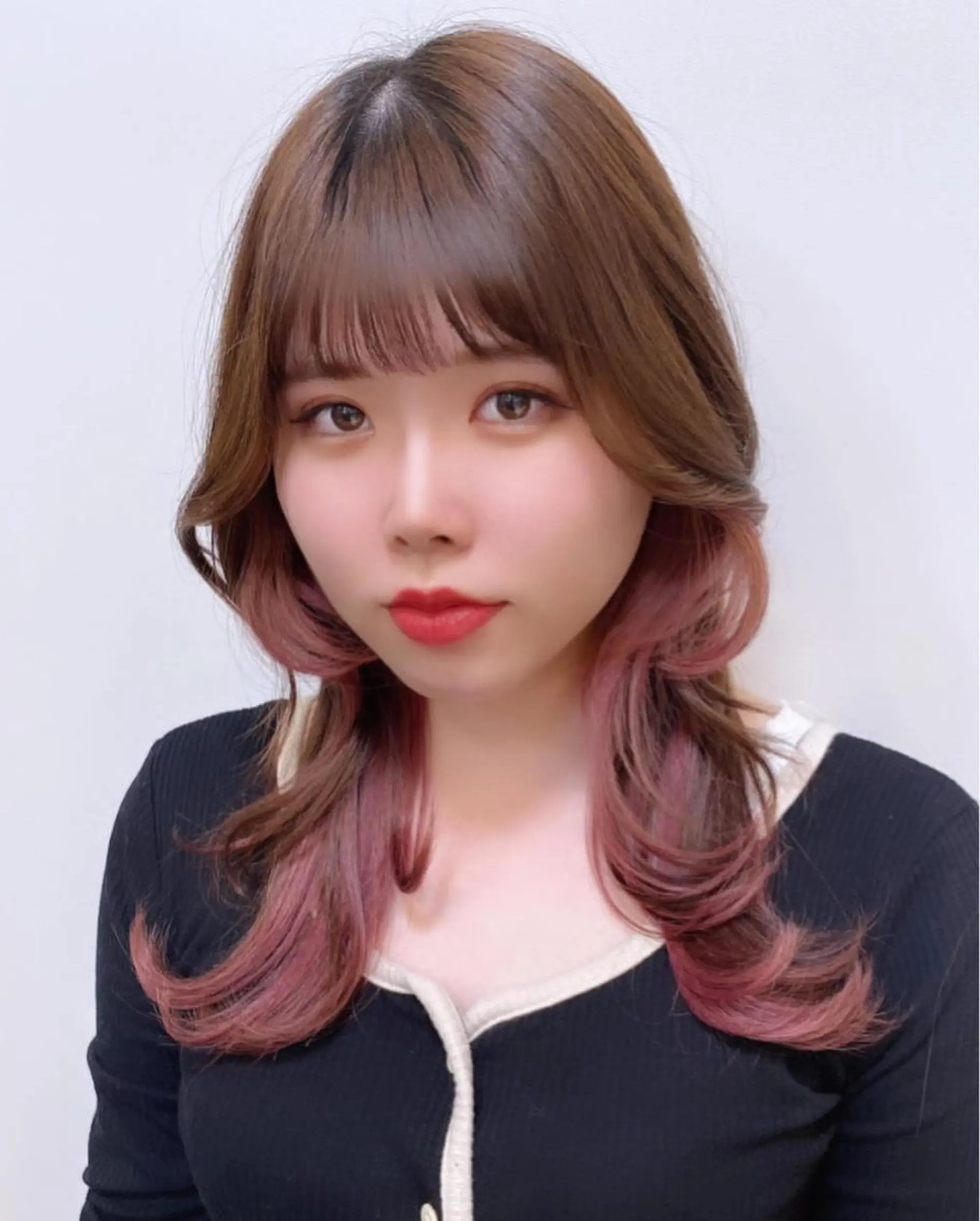 ロング カラー ホリイ ハルカのヘアスタイル