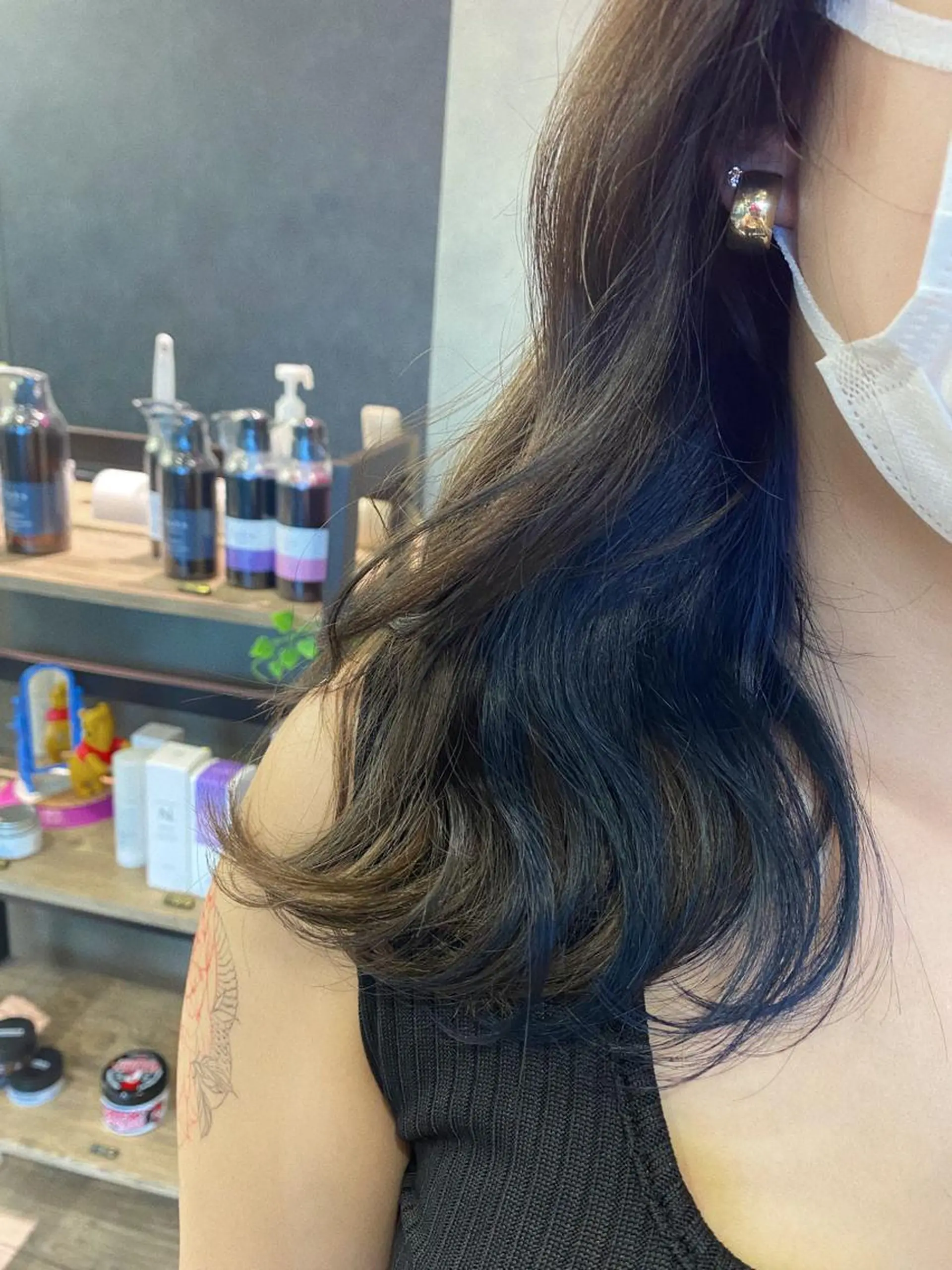 セミロング カラー 🕶️佐藤 海李🐏のヘアスタイル