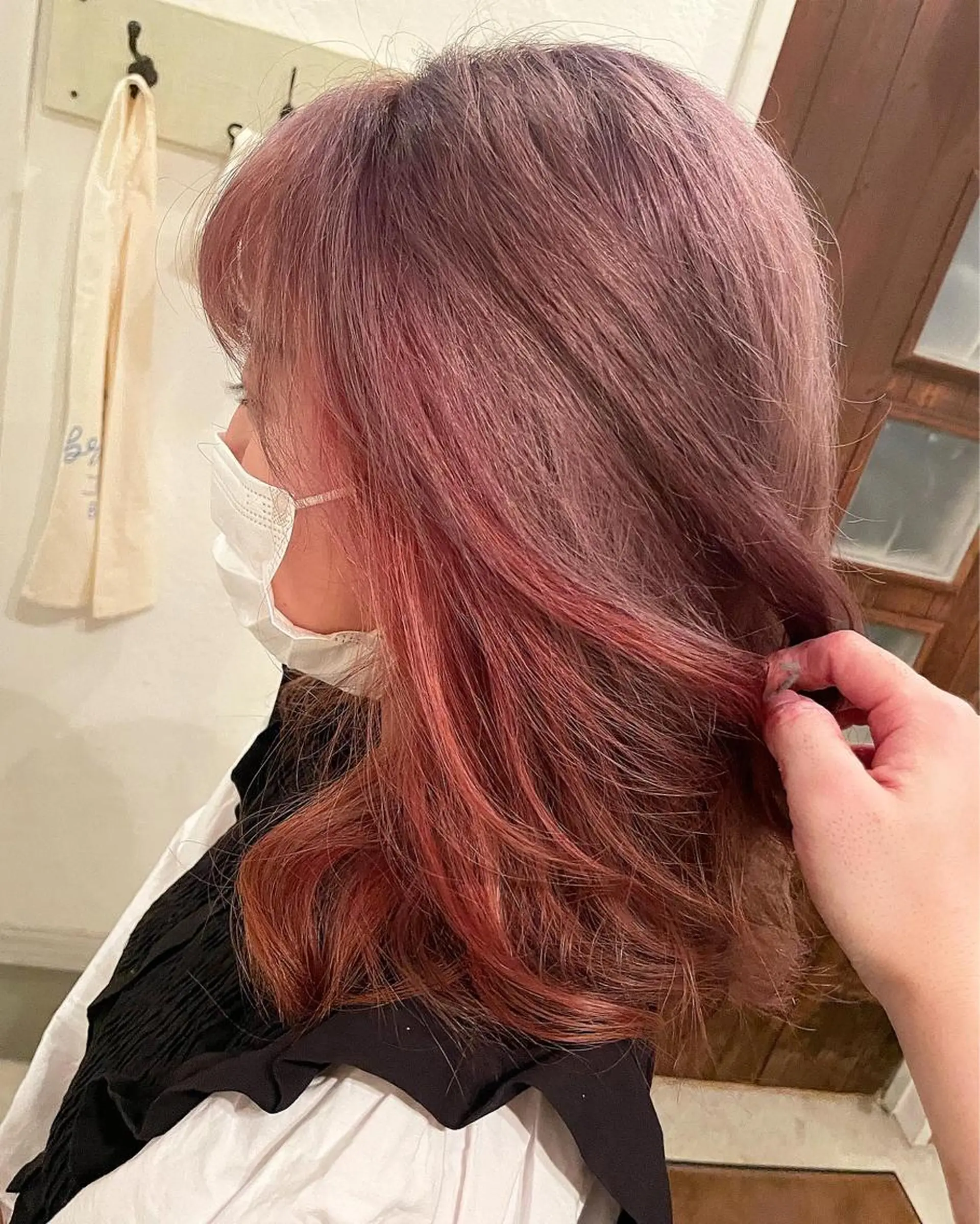 セミロング カラー インナーカラー 🌸モデル募集🌸 村山 歩美のマツエク・マツパデザイン