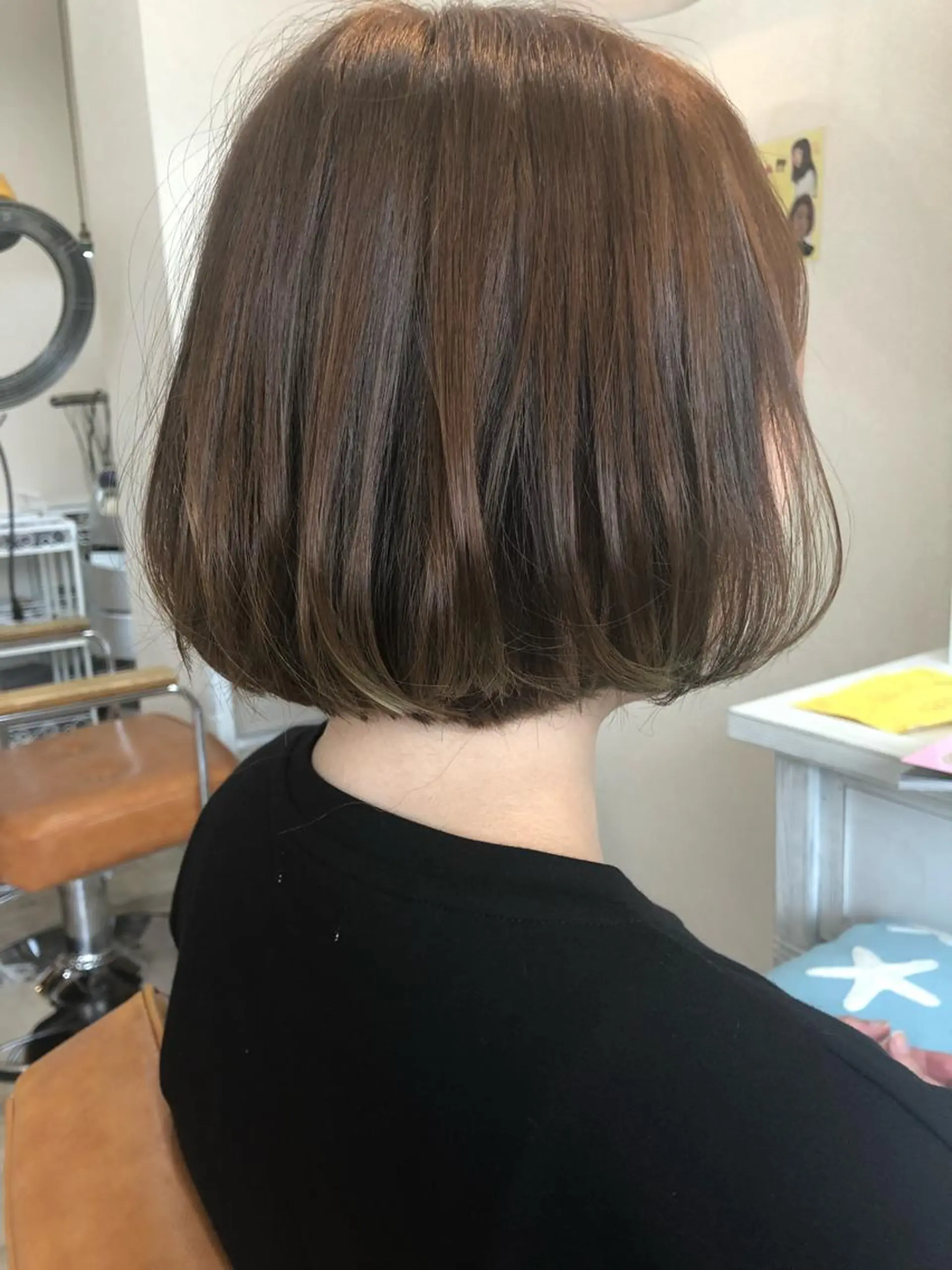ショート ボブ ヘアカラー トリートメント 【AMANEQ】 yuka🦋のヘアスタイル