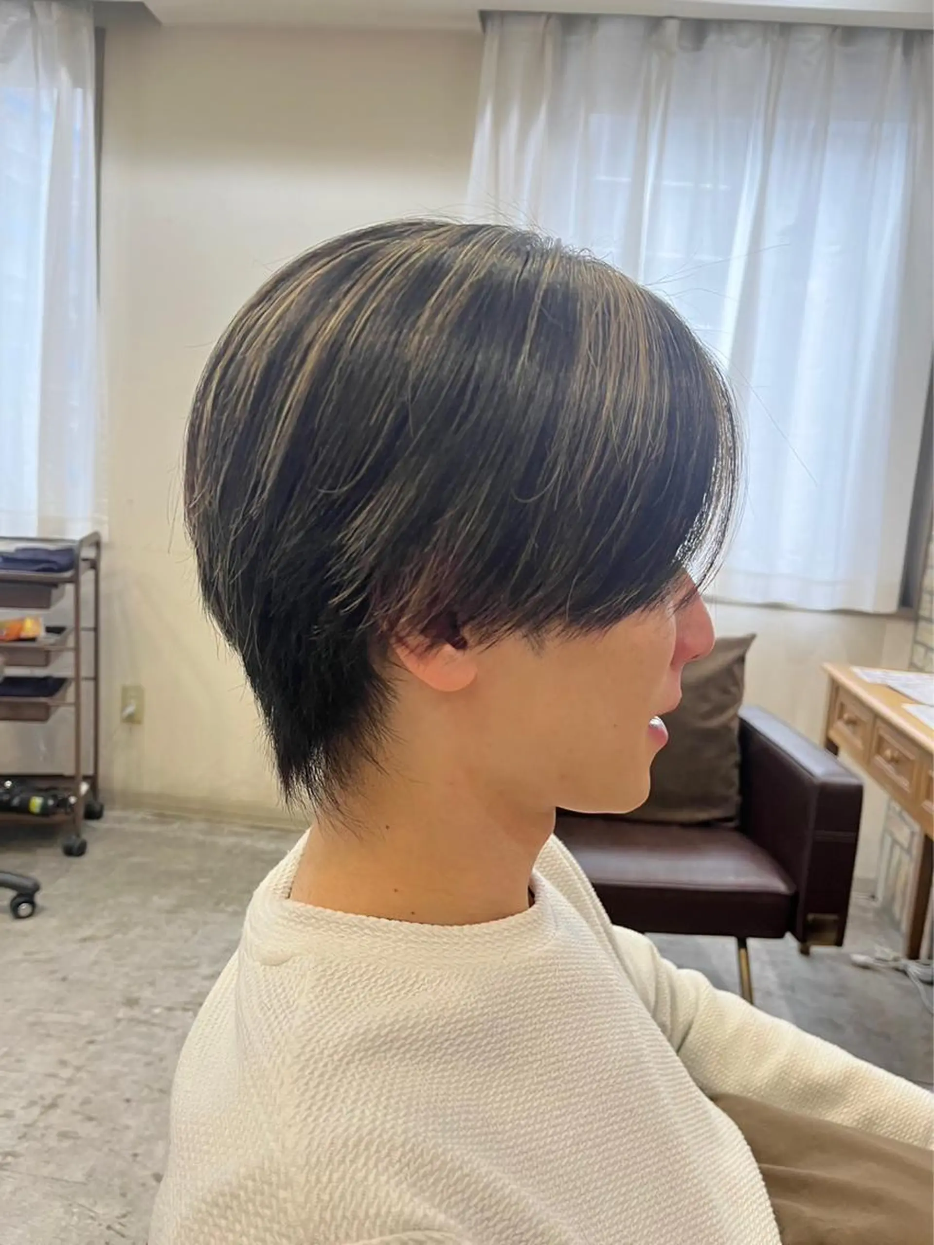 ショート メンズ 柔らかベージュ🤍 fukaのヘアスタイル