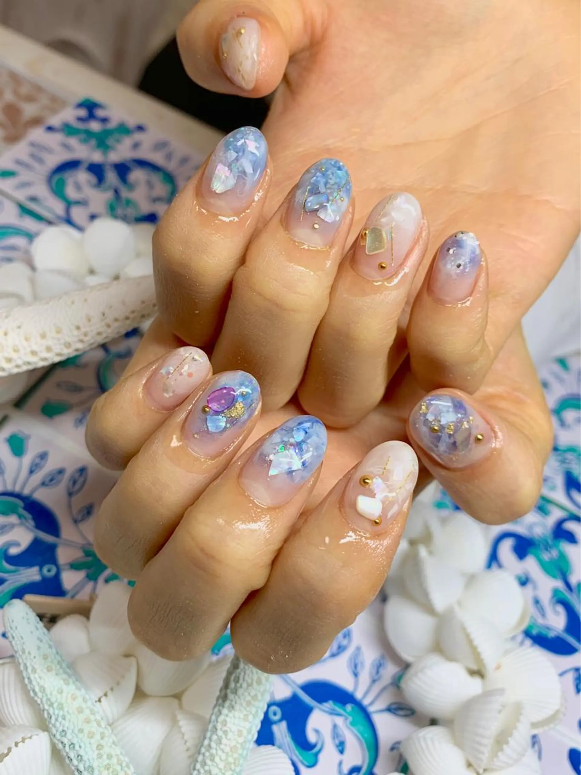 ネイル ニュアンスネイル Nailsalon E's cafeのネイルデザイン