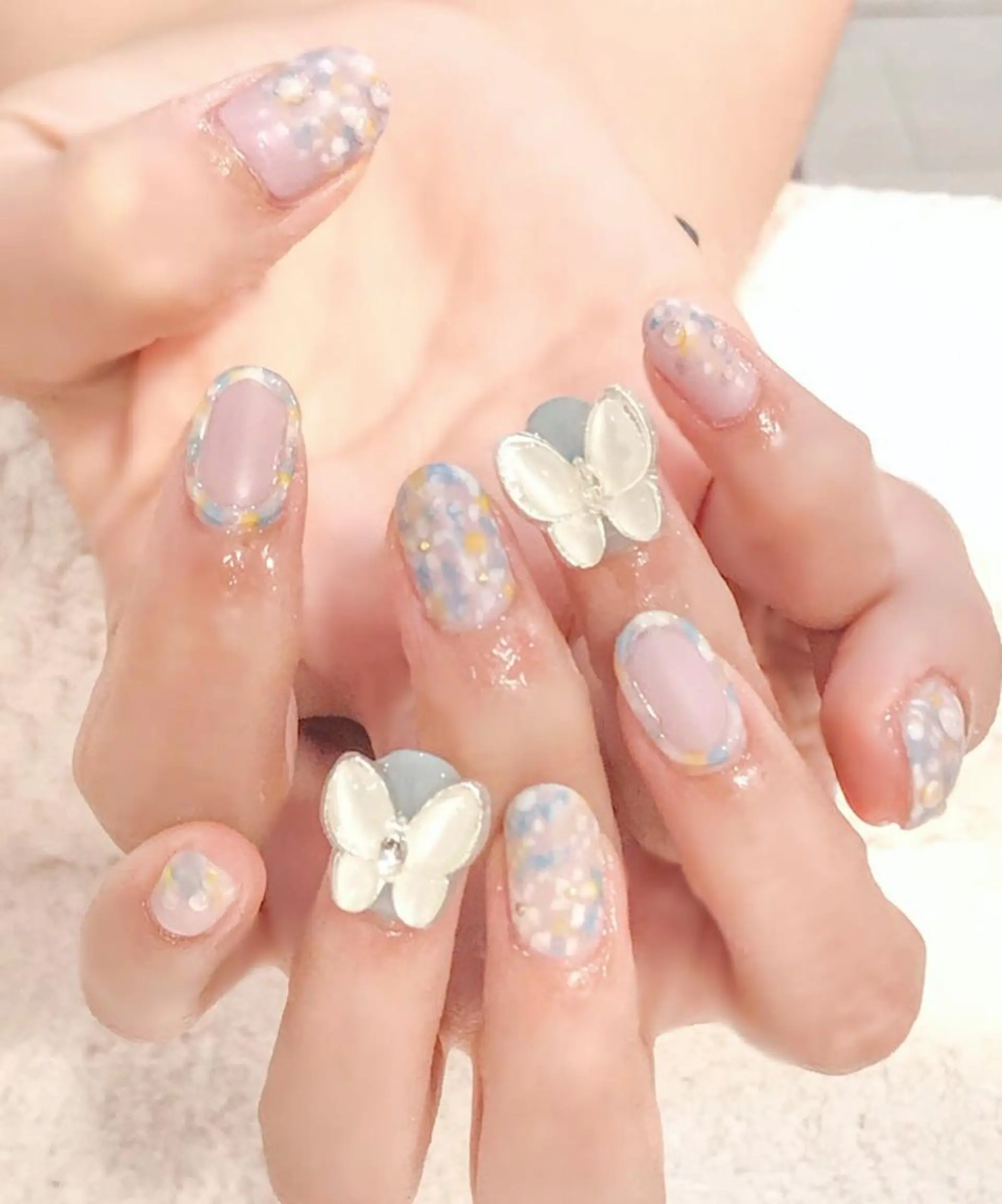 ネイル ジェルネイル 韓国ネイル ぷっくりネイル 夏ネイル Nyanco Nailのネイルデザイン