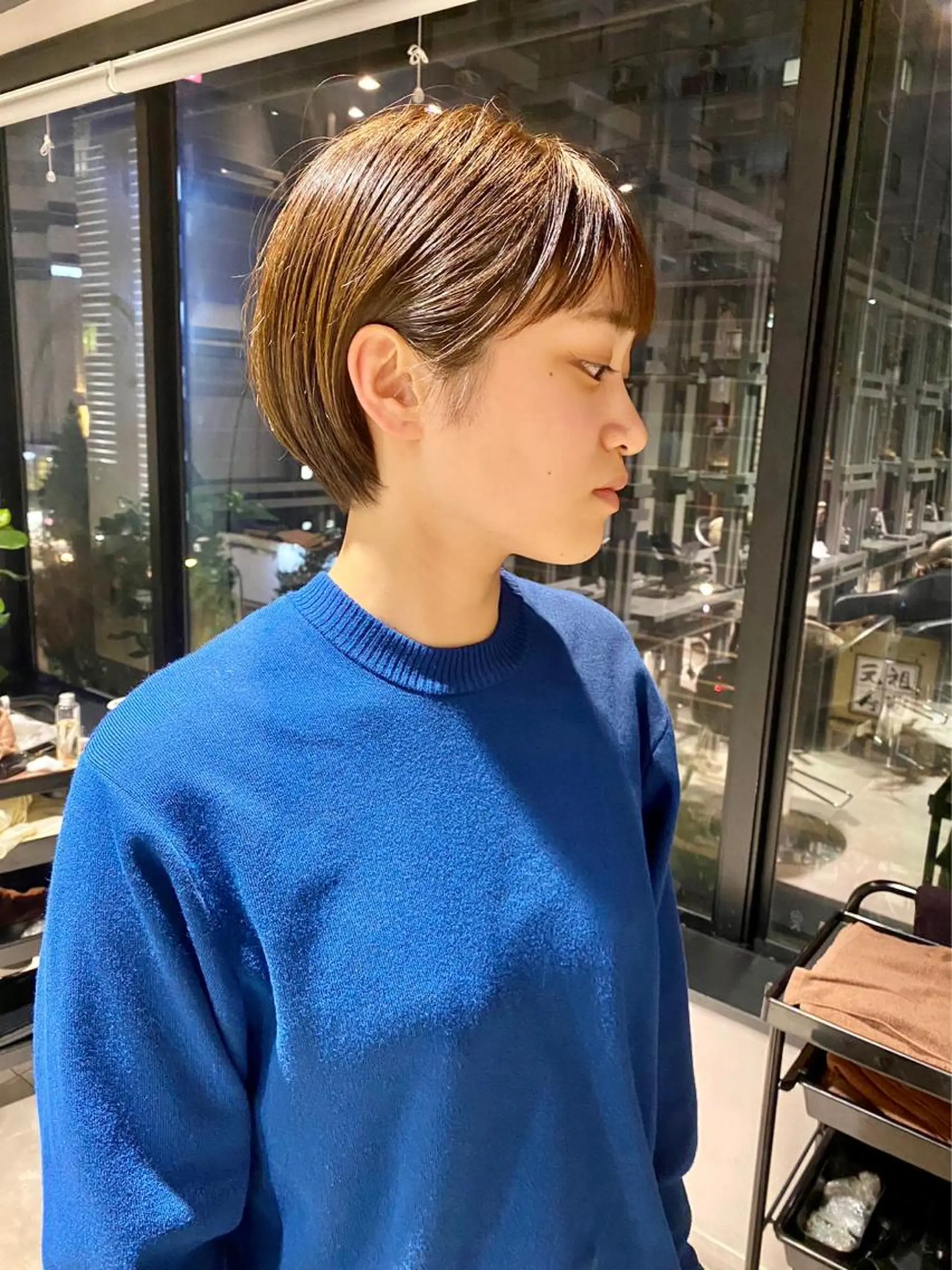 ショート カラー ベージュ/グレージュ 恵比寿/丸山陽平のヘアスタイル