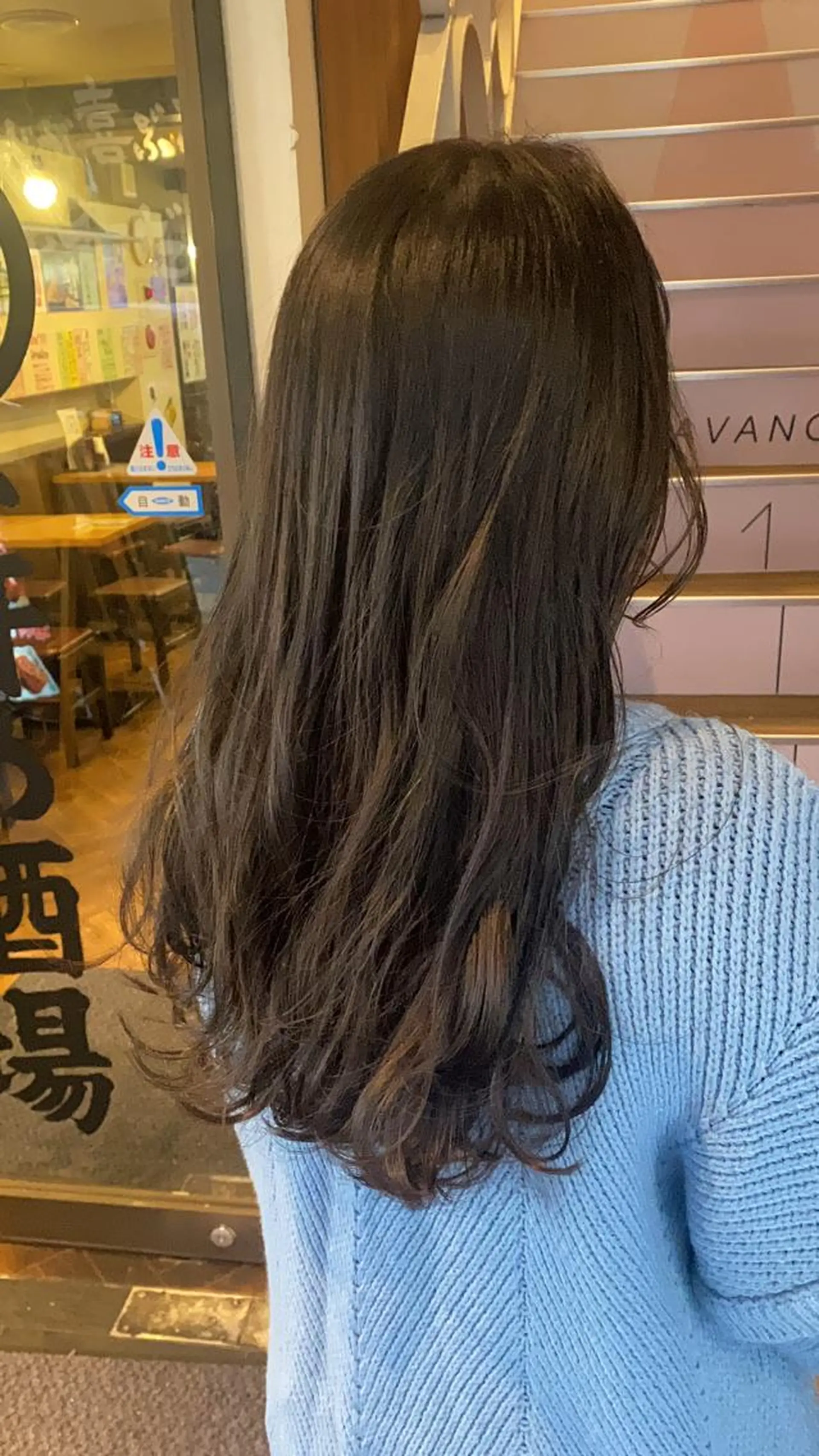 ロング カラー ヘアアレンジ アディクシーカラー アッシュ 黒髪 ブルーカラー ブルーブラック カット ヘアカラー トリートメント 暗髪透明感カラー/ インナー/小島良太のヘアスタイル