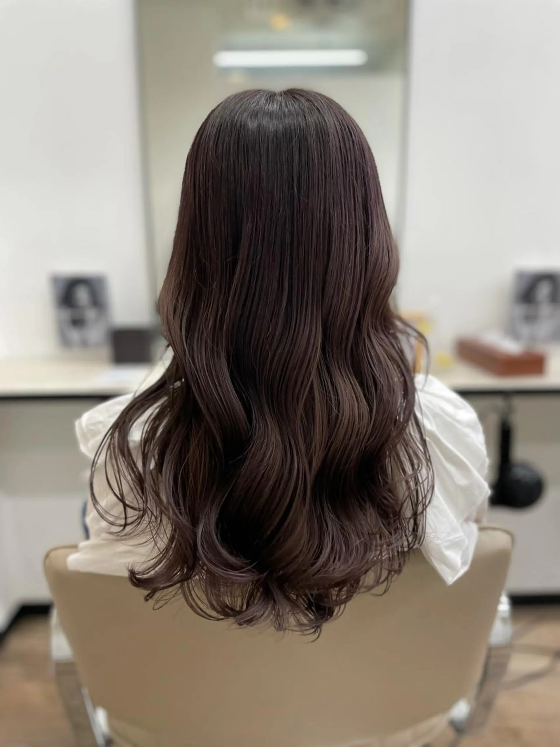 セミロング カラー 韓国風ヘア 髪質改善カラー💚 横山隆之介のヘアスタイル