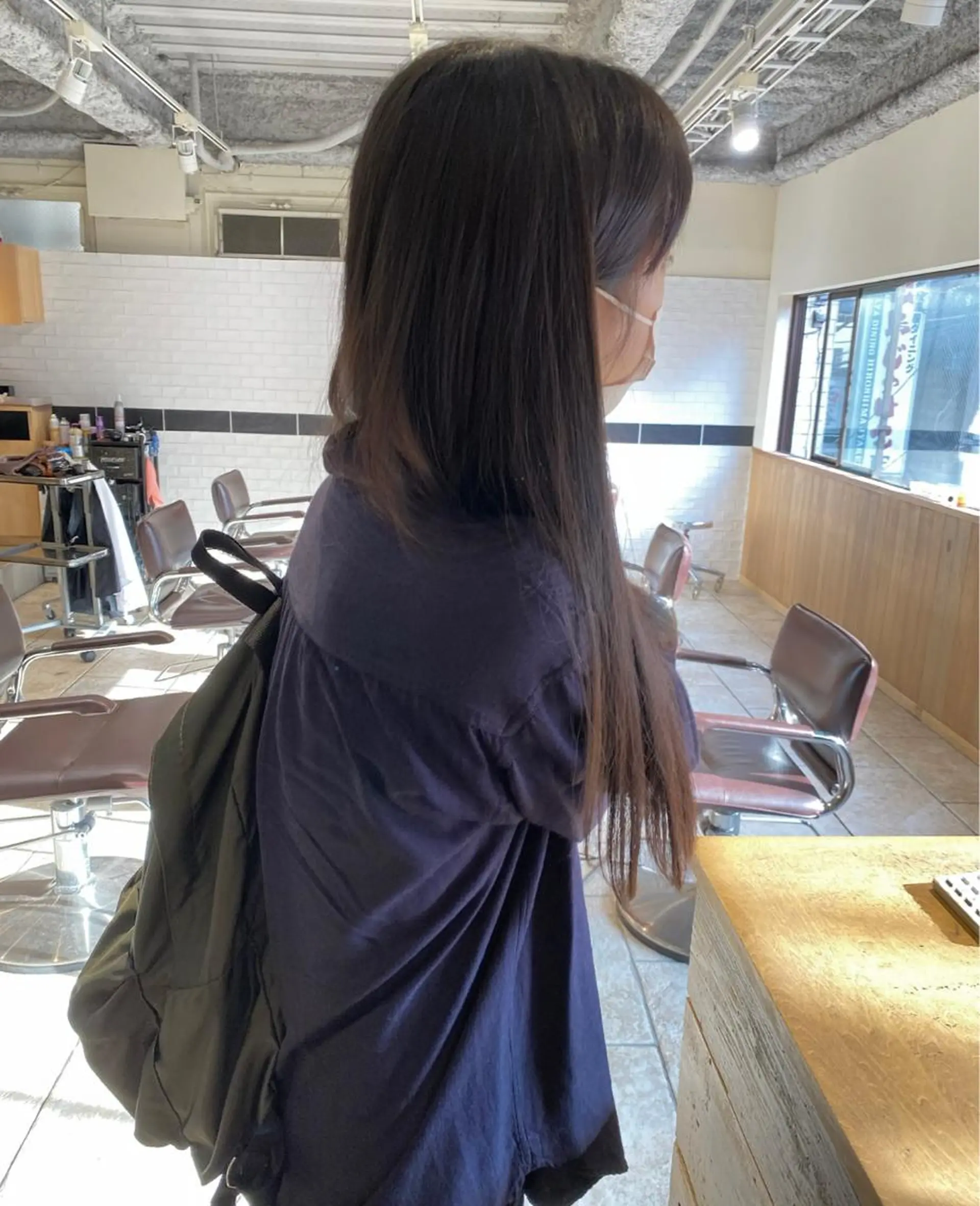 ロング パーマ 縮毛矯正 io濱川 遥のヘアスタイル