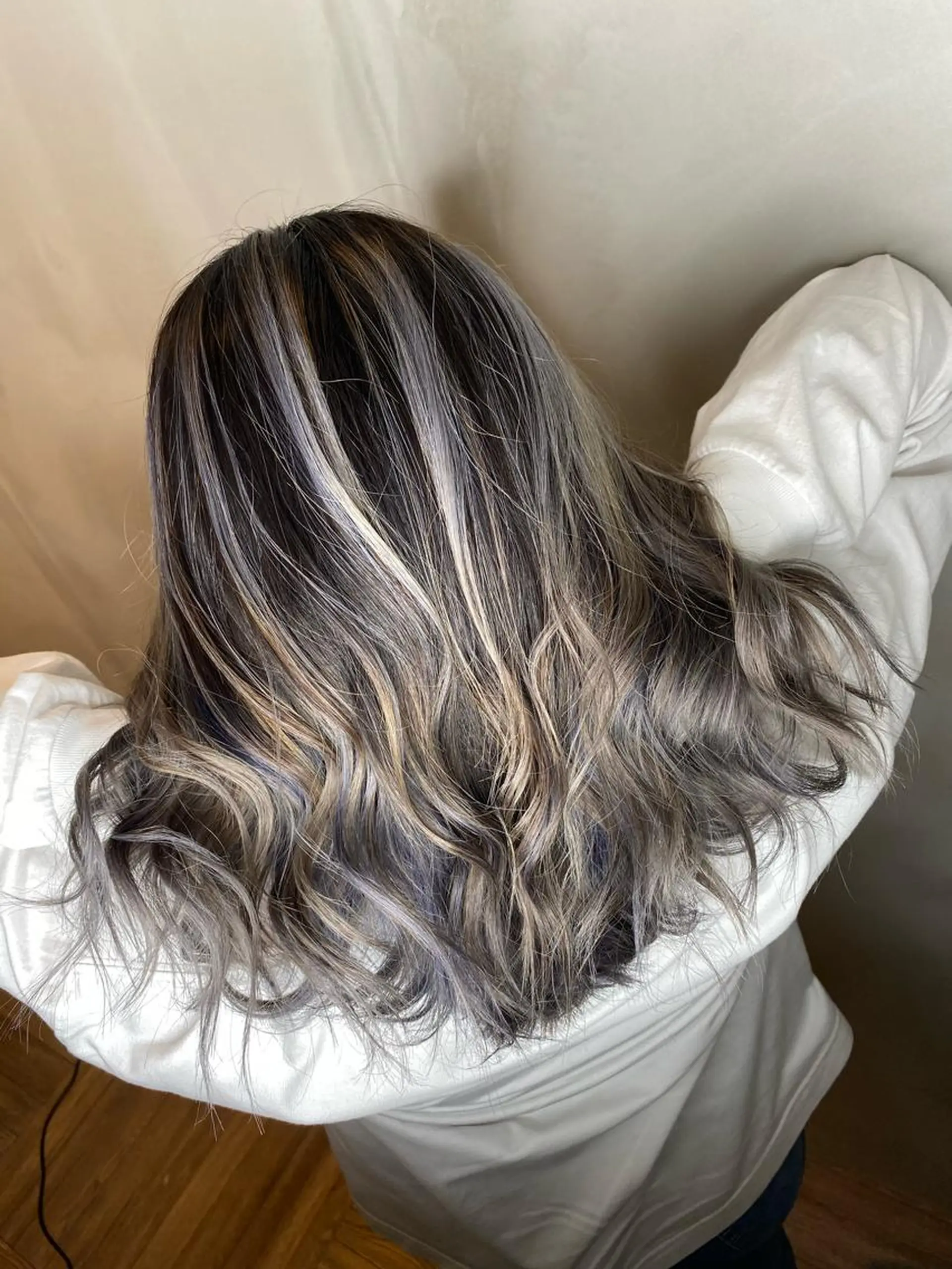 セミロング カラー ヘアアレンジ ヘアカラー トリートメント Belle hair Design青野大貴のヘアスタイル