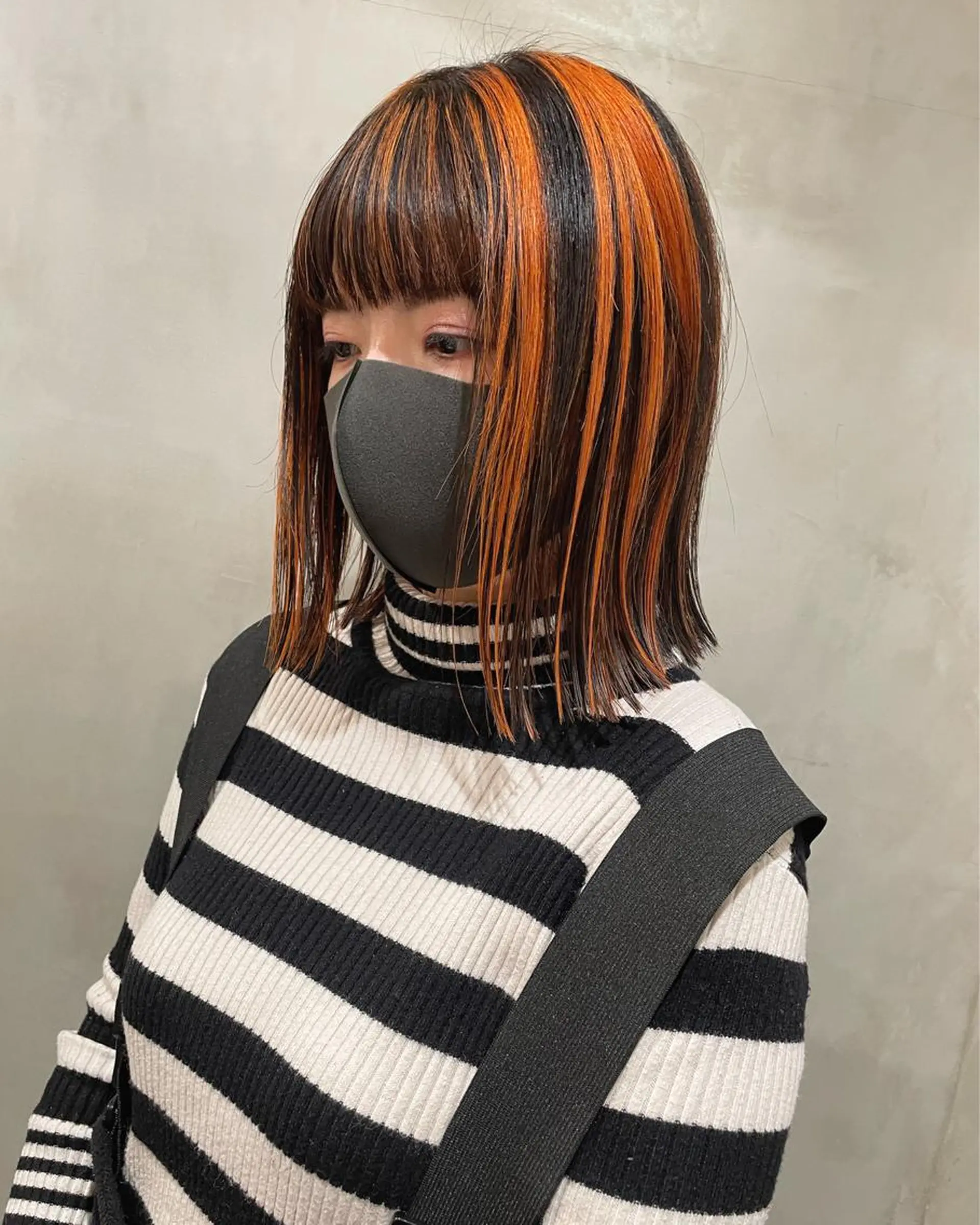 ミディアム カラー ヘアカラー トリートメント 優 作のヘアスタイル