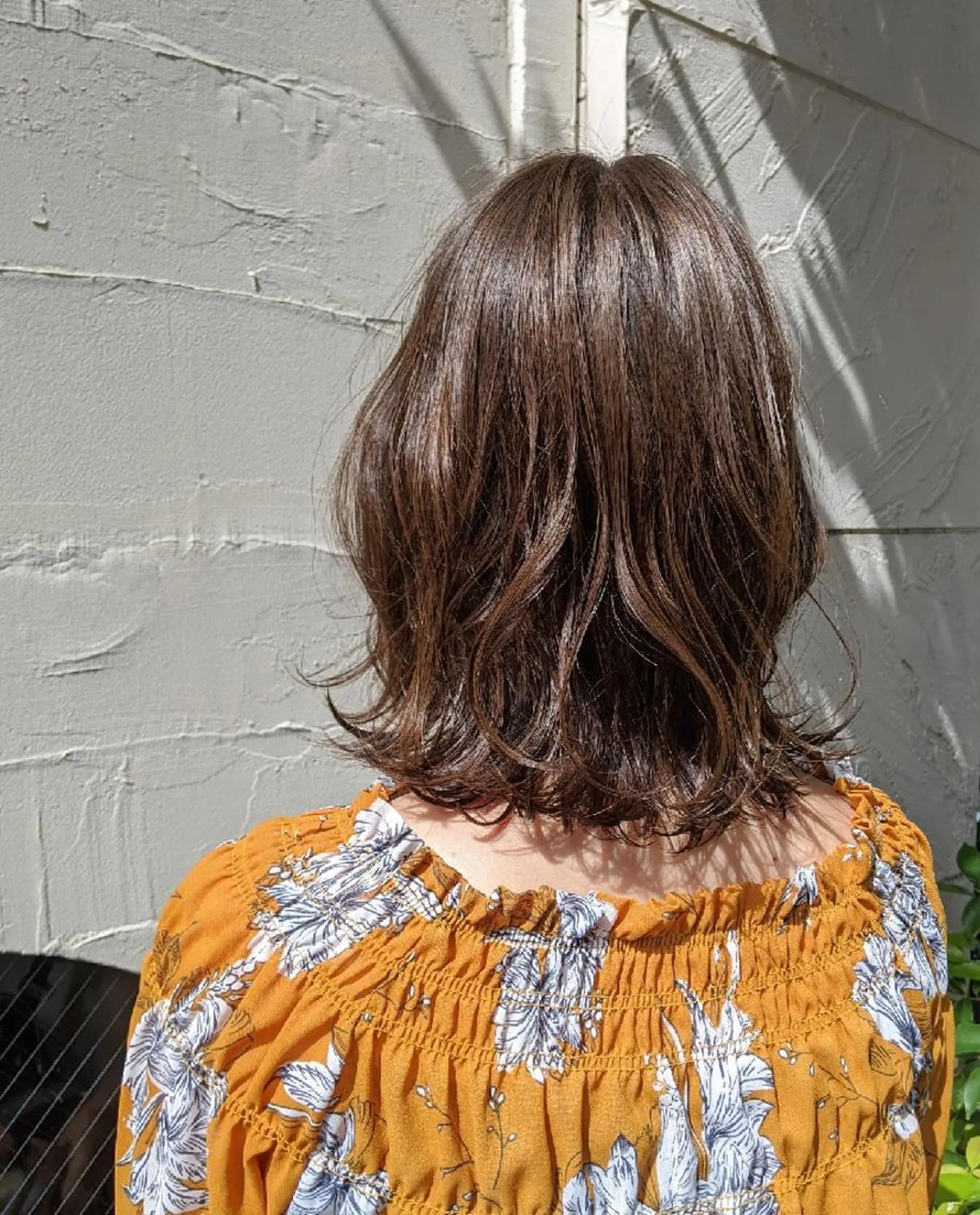 ミディアム カラー 外ハネヘア カット ヘアセット Ruheplatz所属・HIKARI＠ Ruheplatzのヘアスタイル