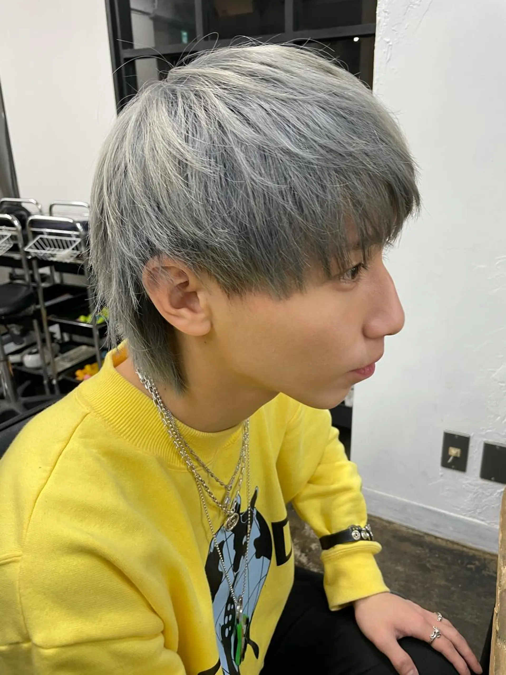 ミディアム メンズ メンズパーマ メンズ特化ryoのヘアスタイル