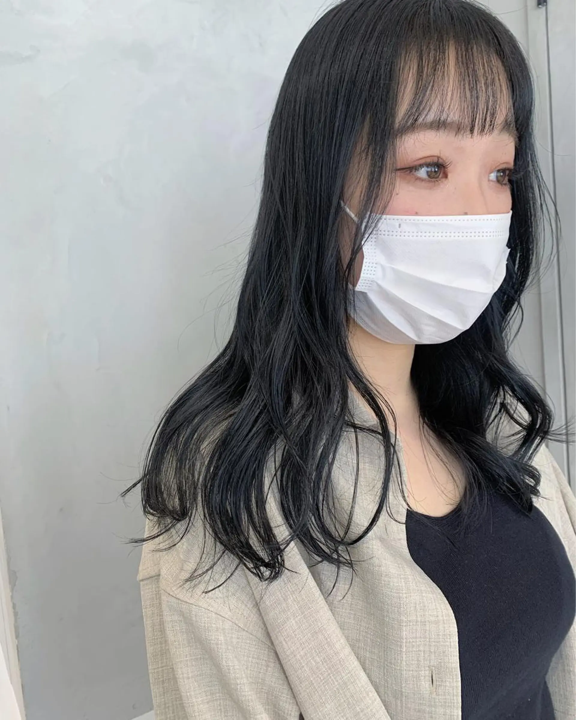 セミロング カラー minami🪷 暖色カラーのヘアスタイル