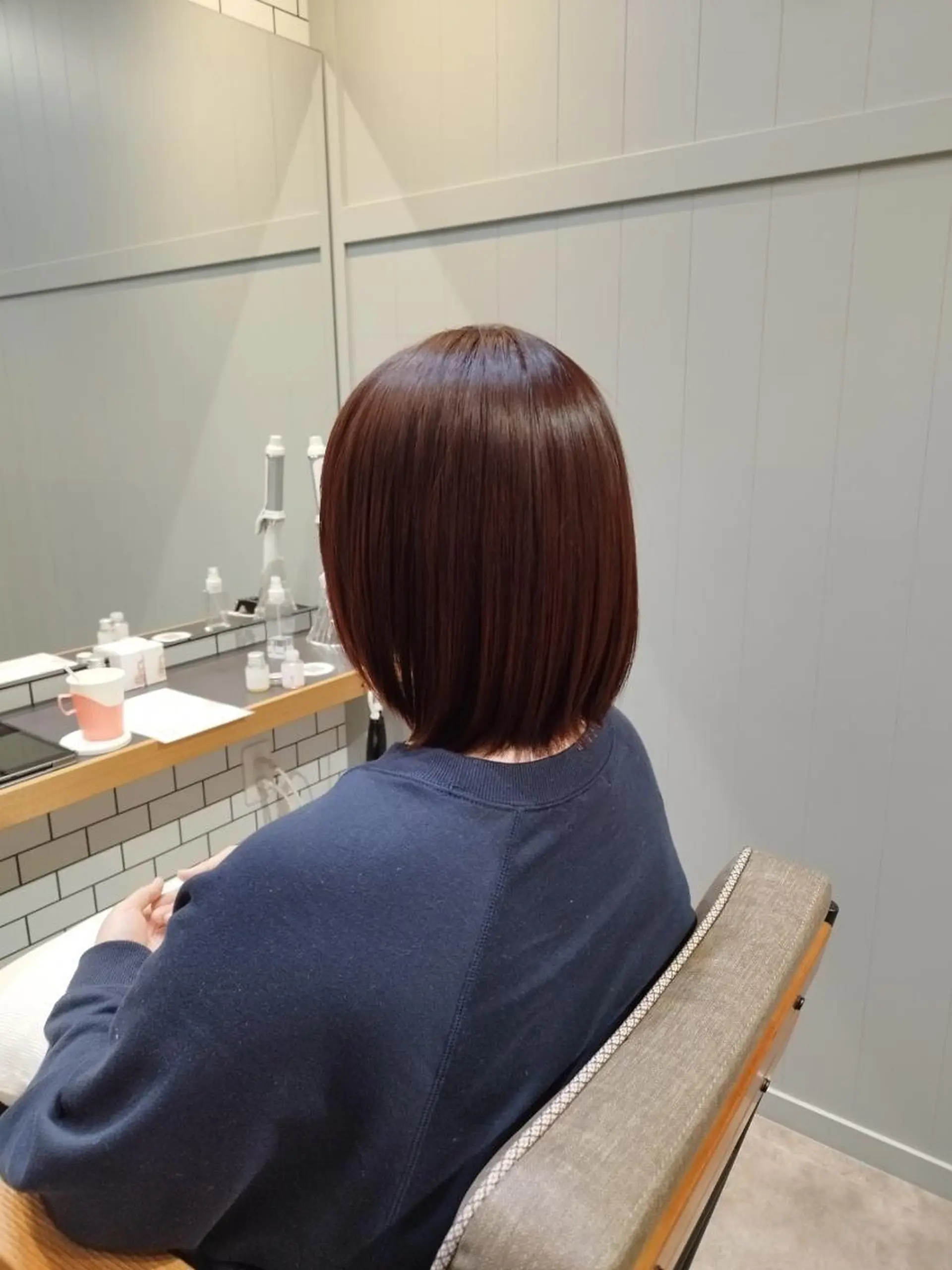 セミロング カラー パーマ セミロングパーマ バレイヤージュ ブリーチ ケアブリーチ デザインカラー カット ヘアカラー トリートメント 【N°deseo】 吉祥寺のヘアスタイル