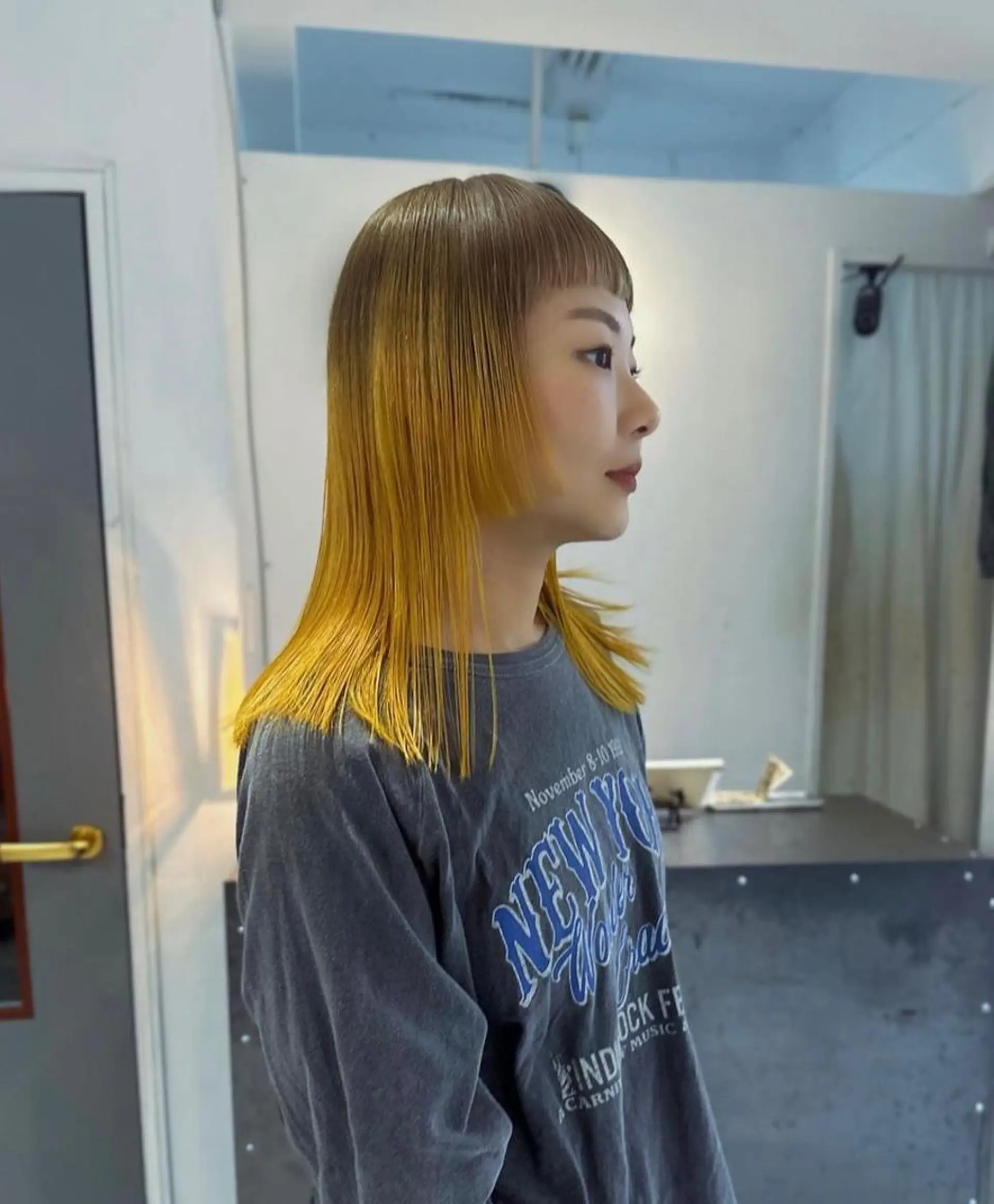 ミディアム カラー 繭所属・こはる／ハードパーマ /癖毛風パーマ🧃のヘアスタイル