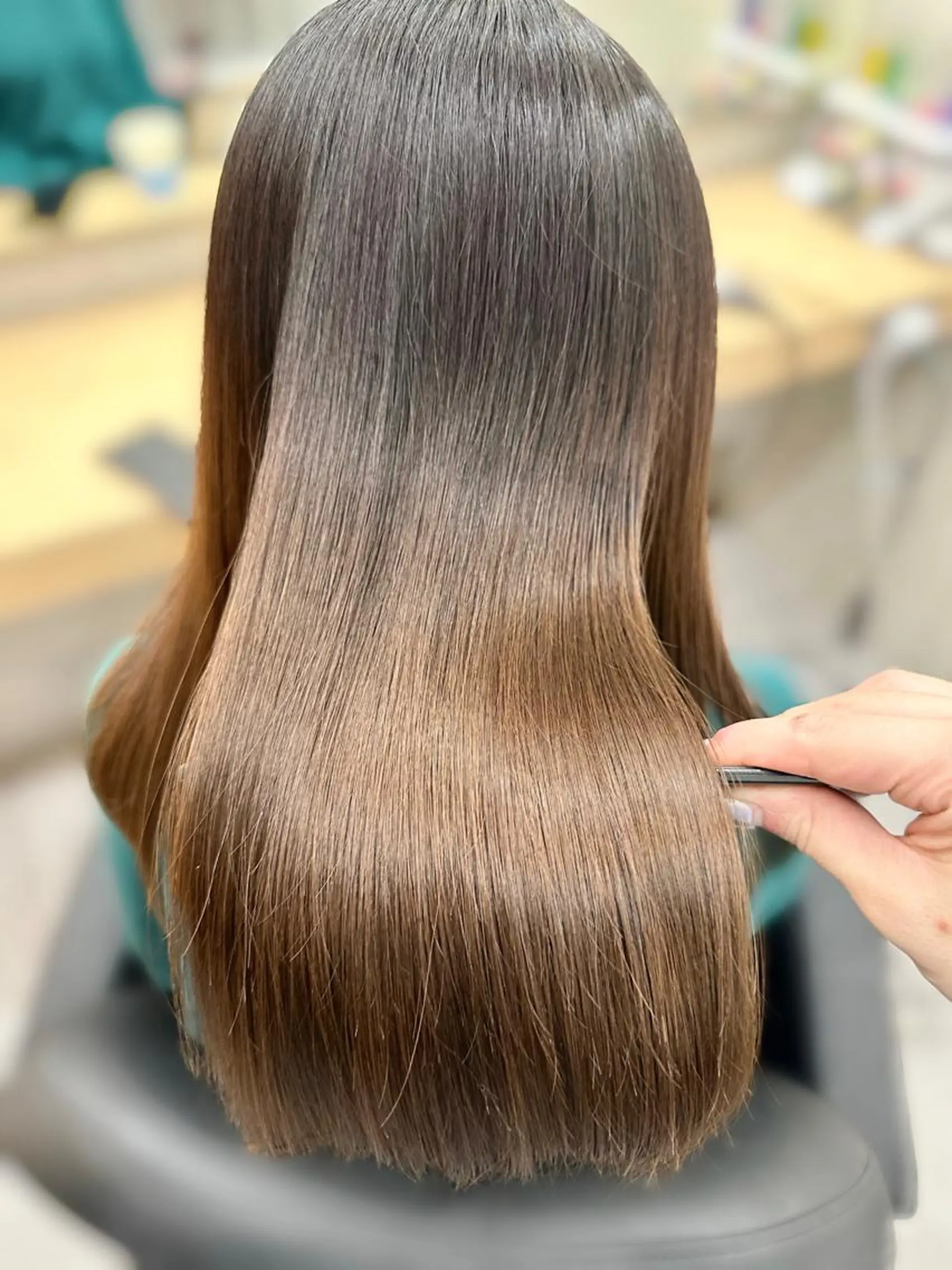 ロング カラー ヘアアレンジ トリートメント 酸熱トリートメント モテ髪💛美髪矯正 ✨艶髪特化🫧山根のヘアスタイル