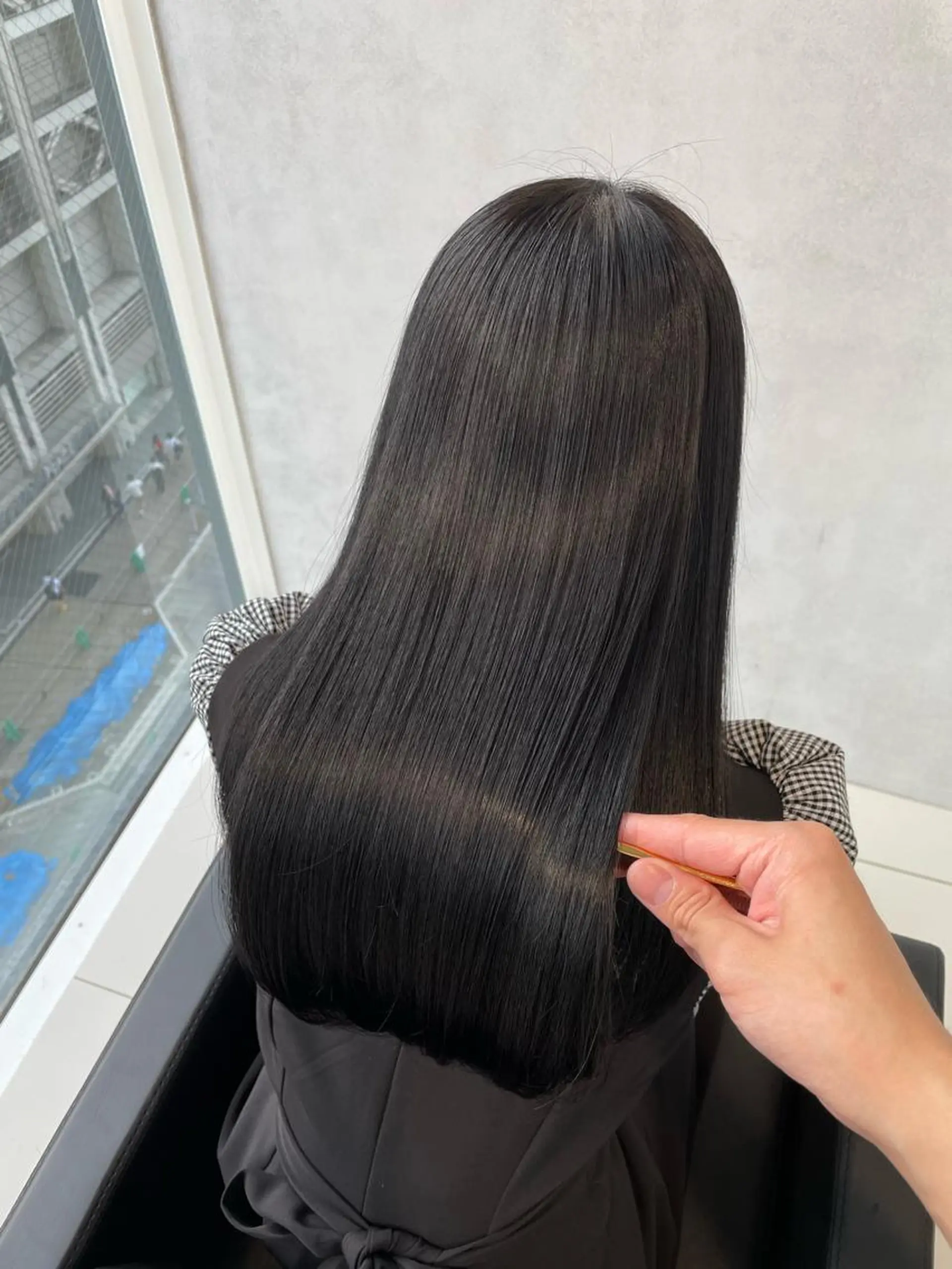 セミロング カット 縮毛矯正 トリートメント ヘッドスパ ✨髪質改善✨美髪 矯正🫧小泉のヘアスタイル