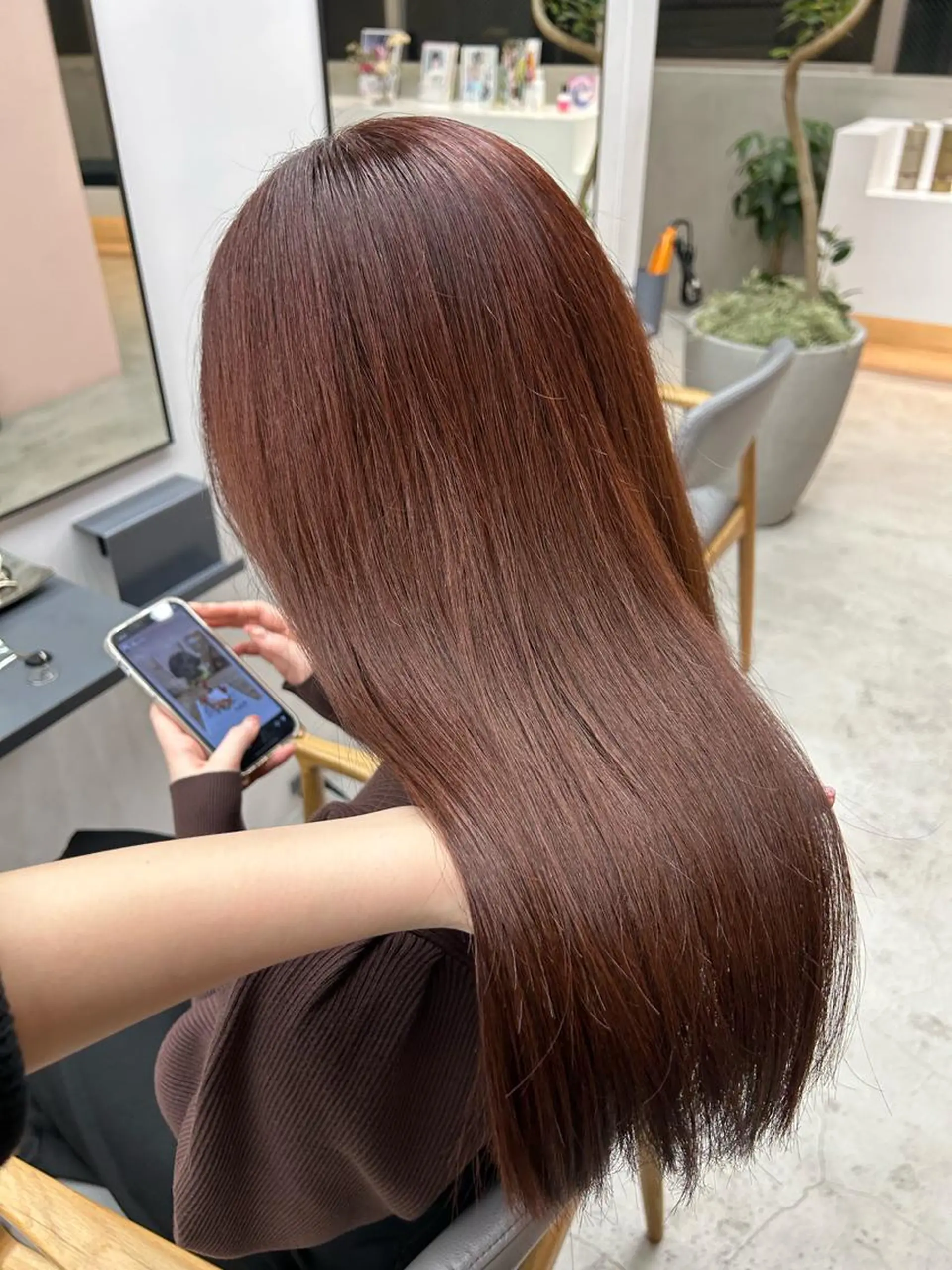 ロング カラー 韓国girly hikariのヘアスタイル