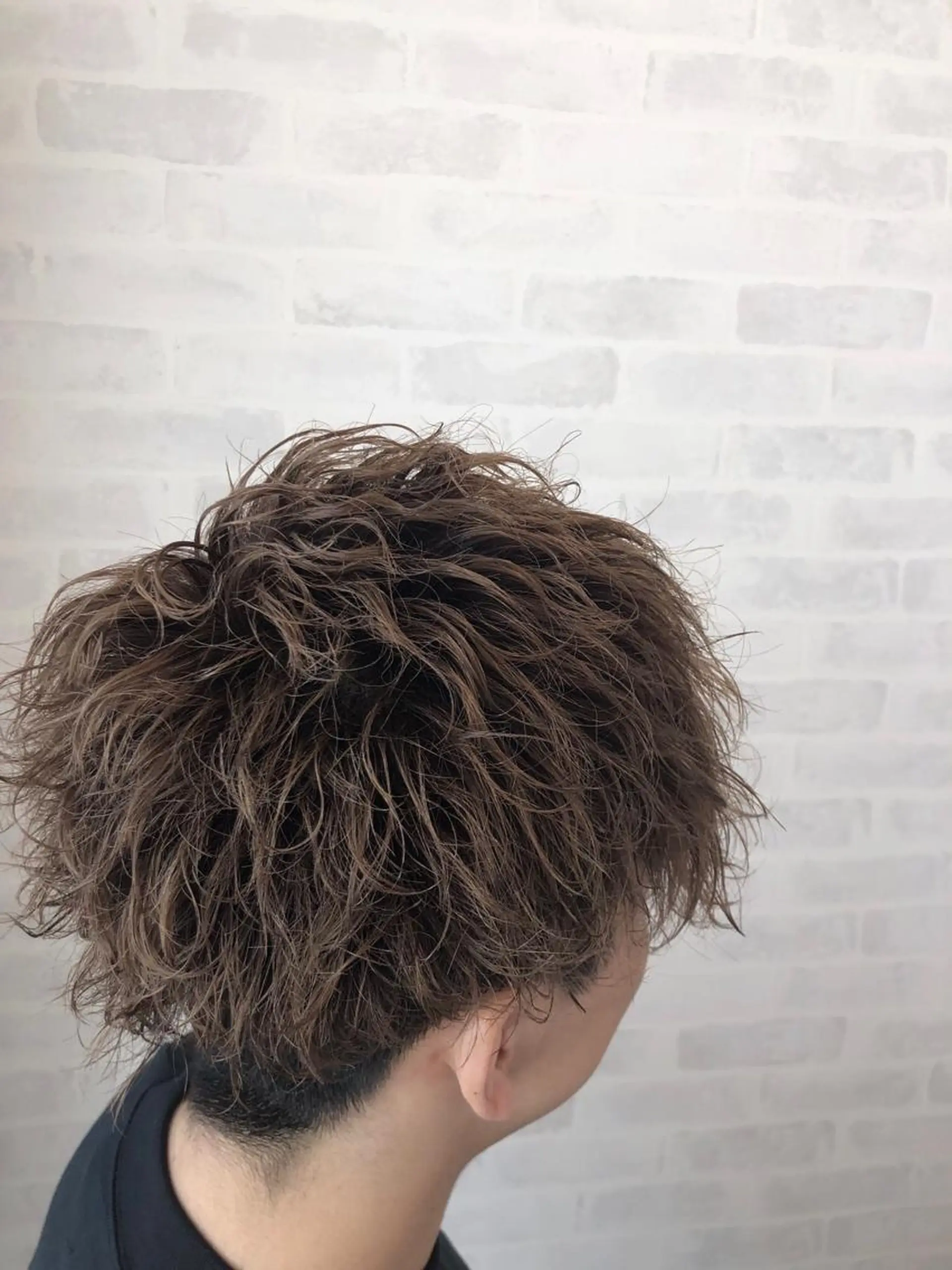 ショート カラー パーマ ヘアアレンジ メンズ キッズ ネイル マツエク・マツパ カット 山崎 義弘のヘアスタイル
