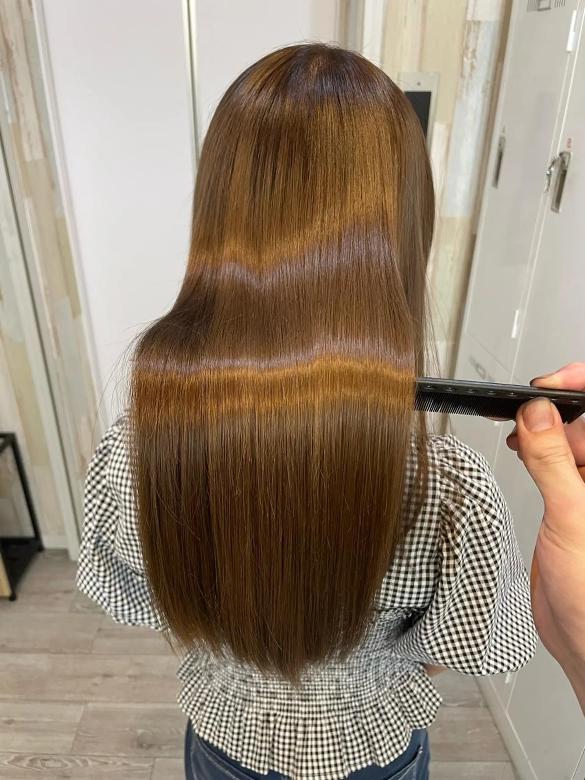 ロング カラー 髪質改善 トリートメント HIKARU副店長/ ✨️髪質改善のヘアスタイル