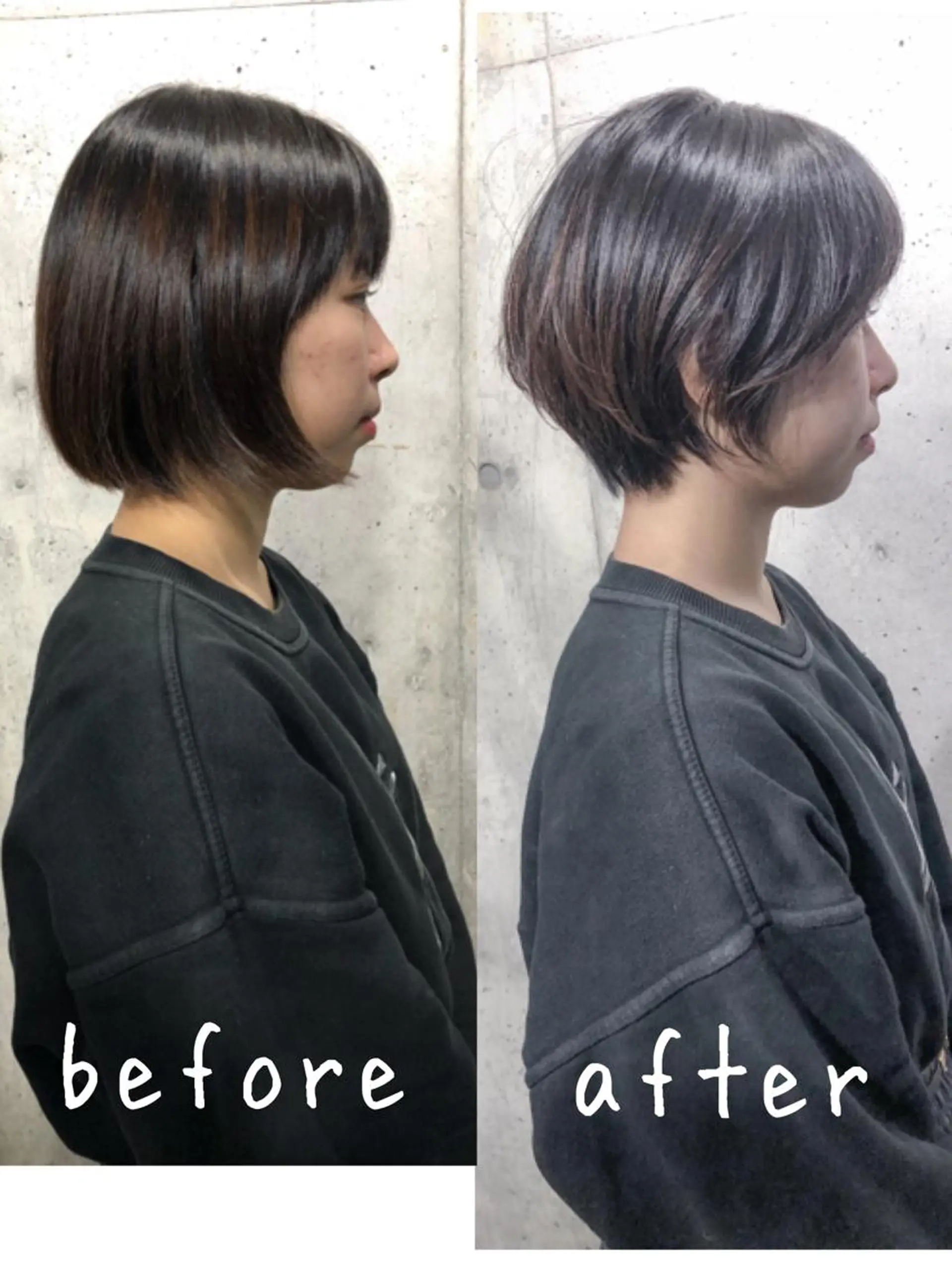 ショート ボブ ショートヘア 北條 優輝のヘアスタイル