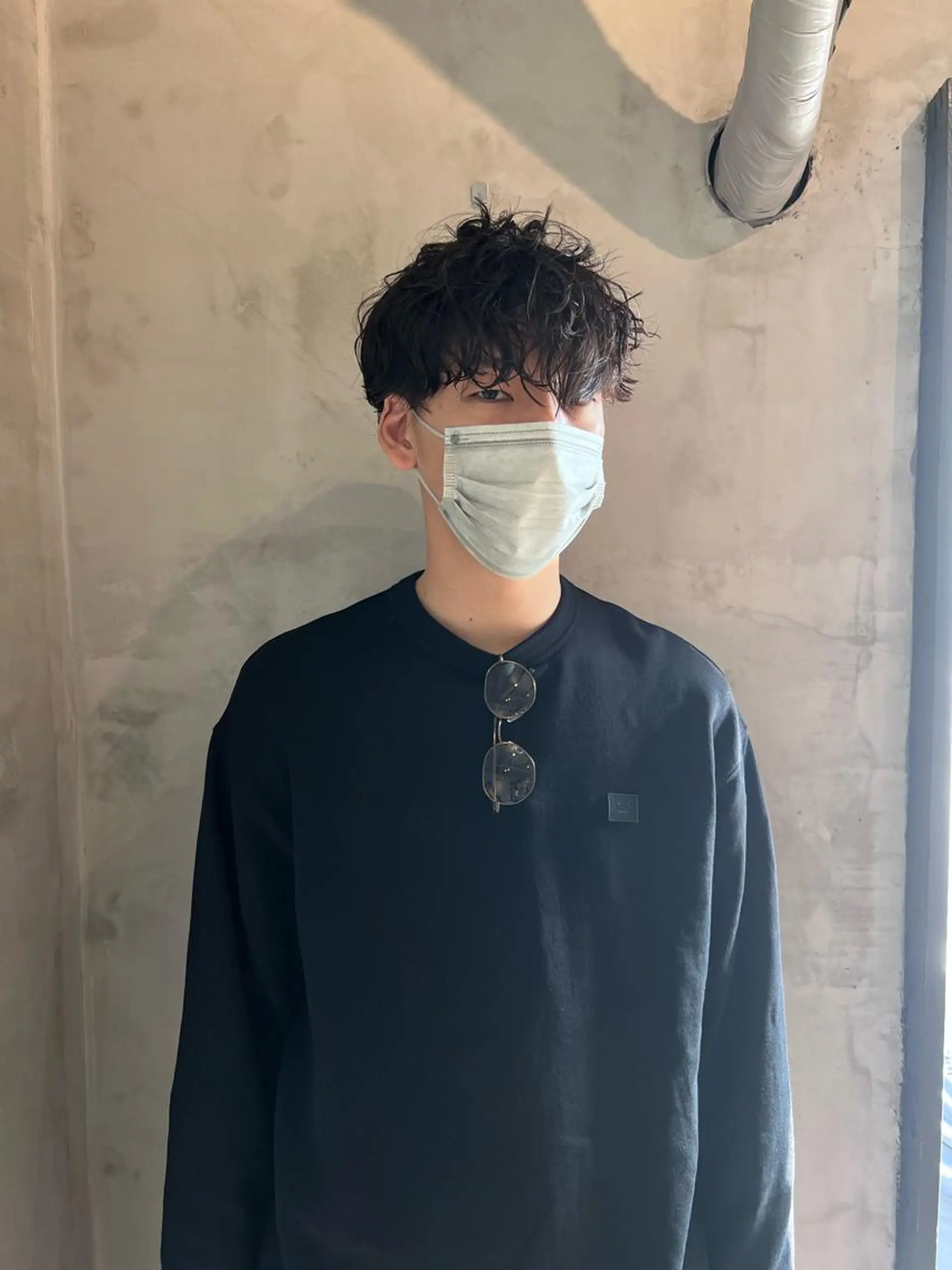 ショート カラー パーマ メンズ メンズパーマ ツイストスパイラルパーマ スパイラルパーマ カット メンズパーマ /SUNAOのヘアスタイル
